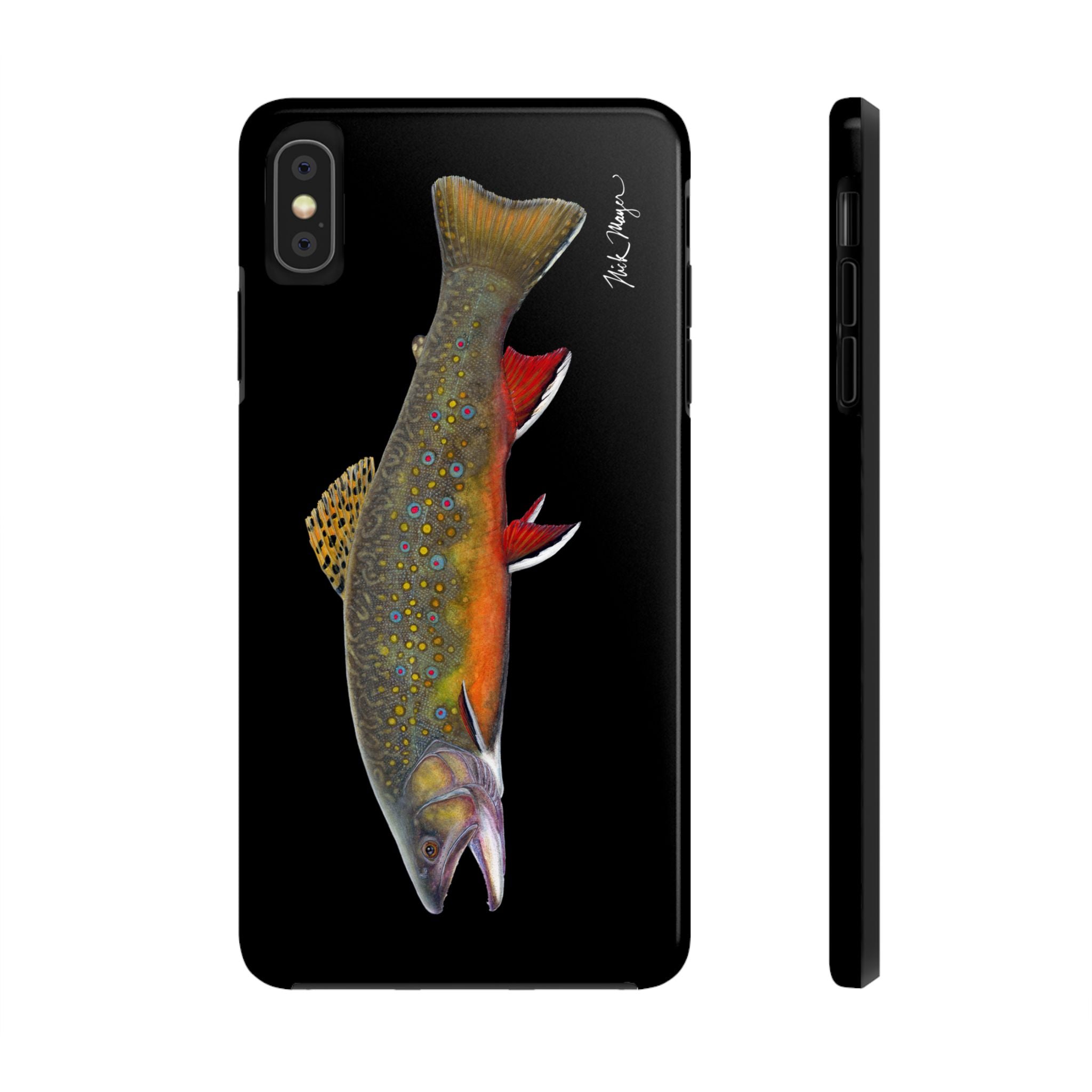 Brook Trout Black Phone Case (iPhone)