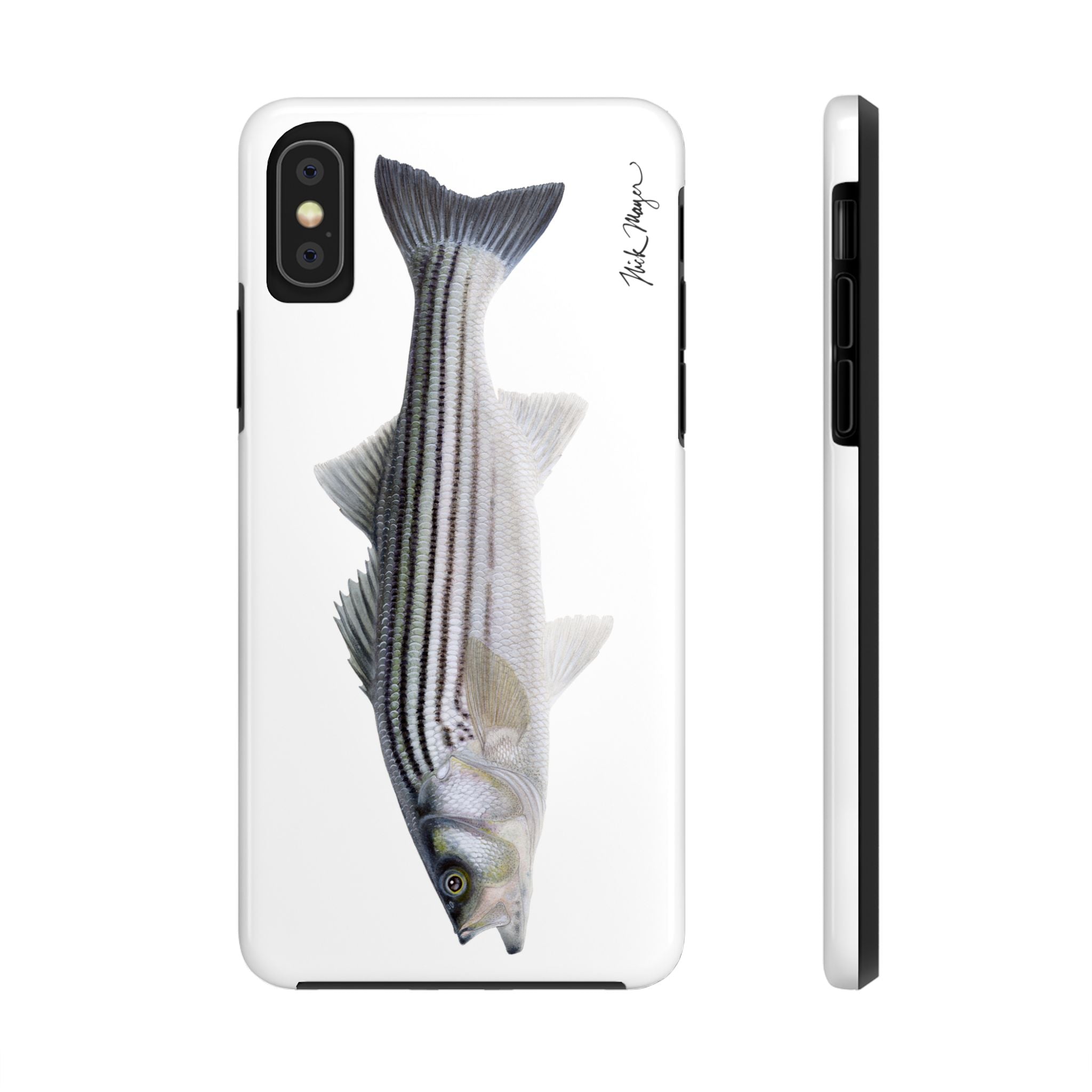 Schoolie Striper White Phone Case (iPhone)