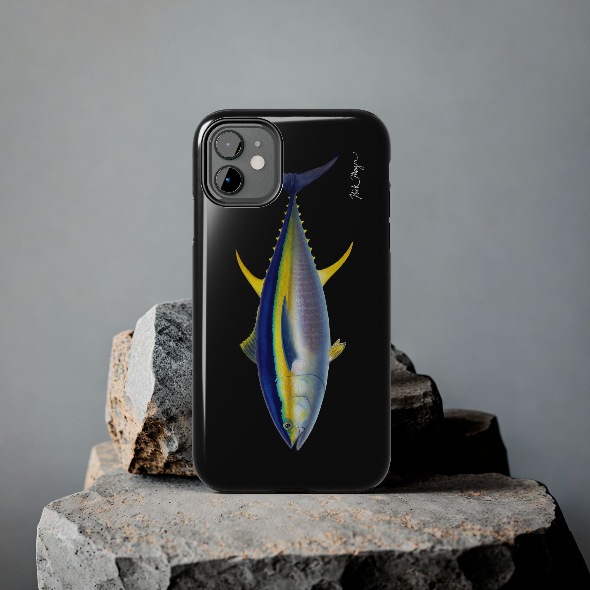 Yellowfin Tuna Black Phone Case (iPhone)