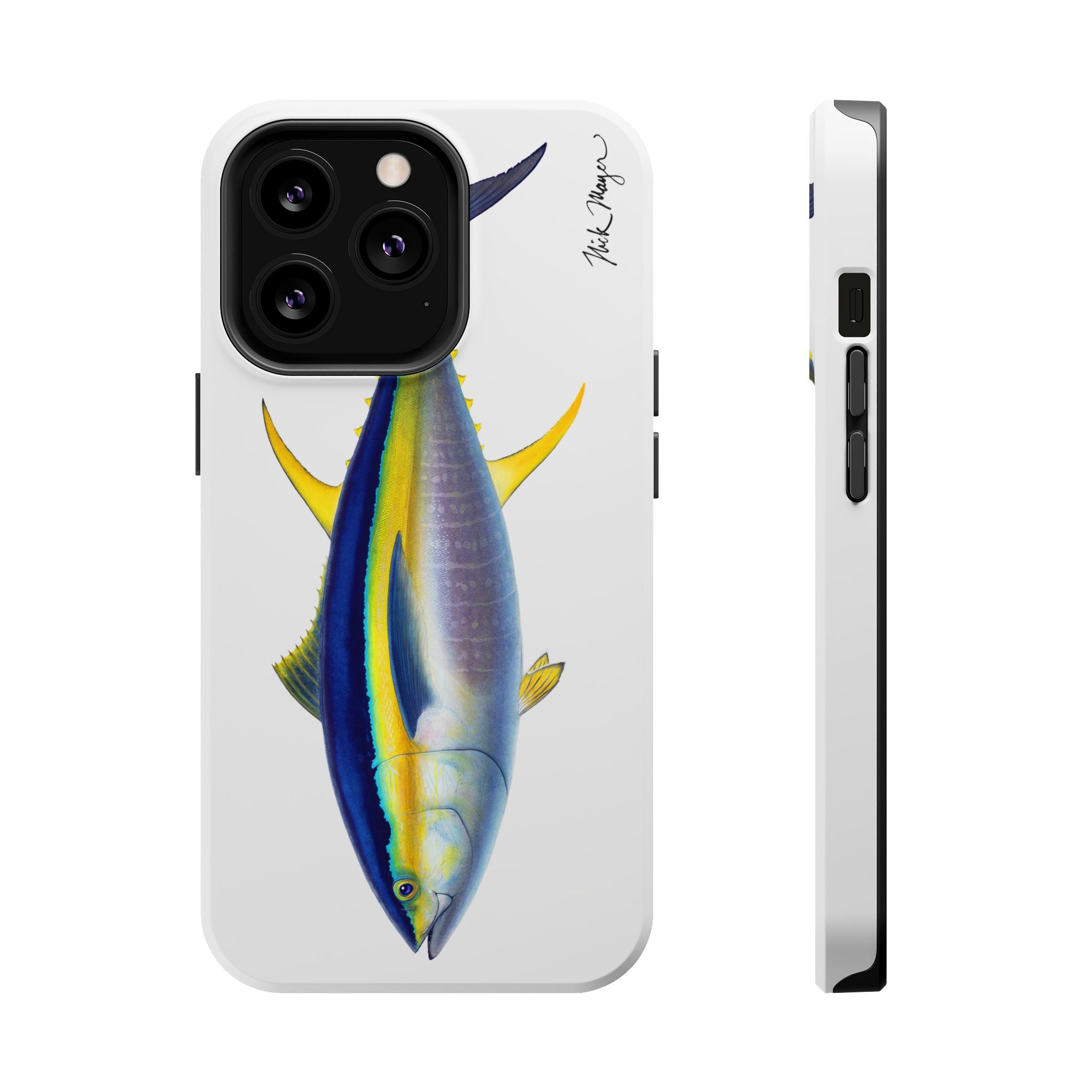 Yellowfin Tuna MagSafe White iPhone Case