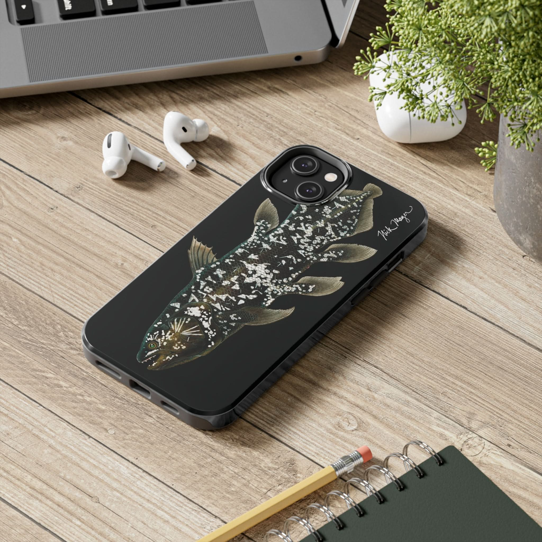 Coelacanth Black iPhone Case