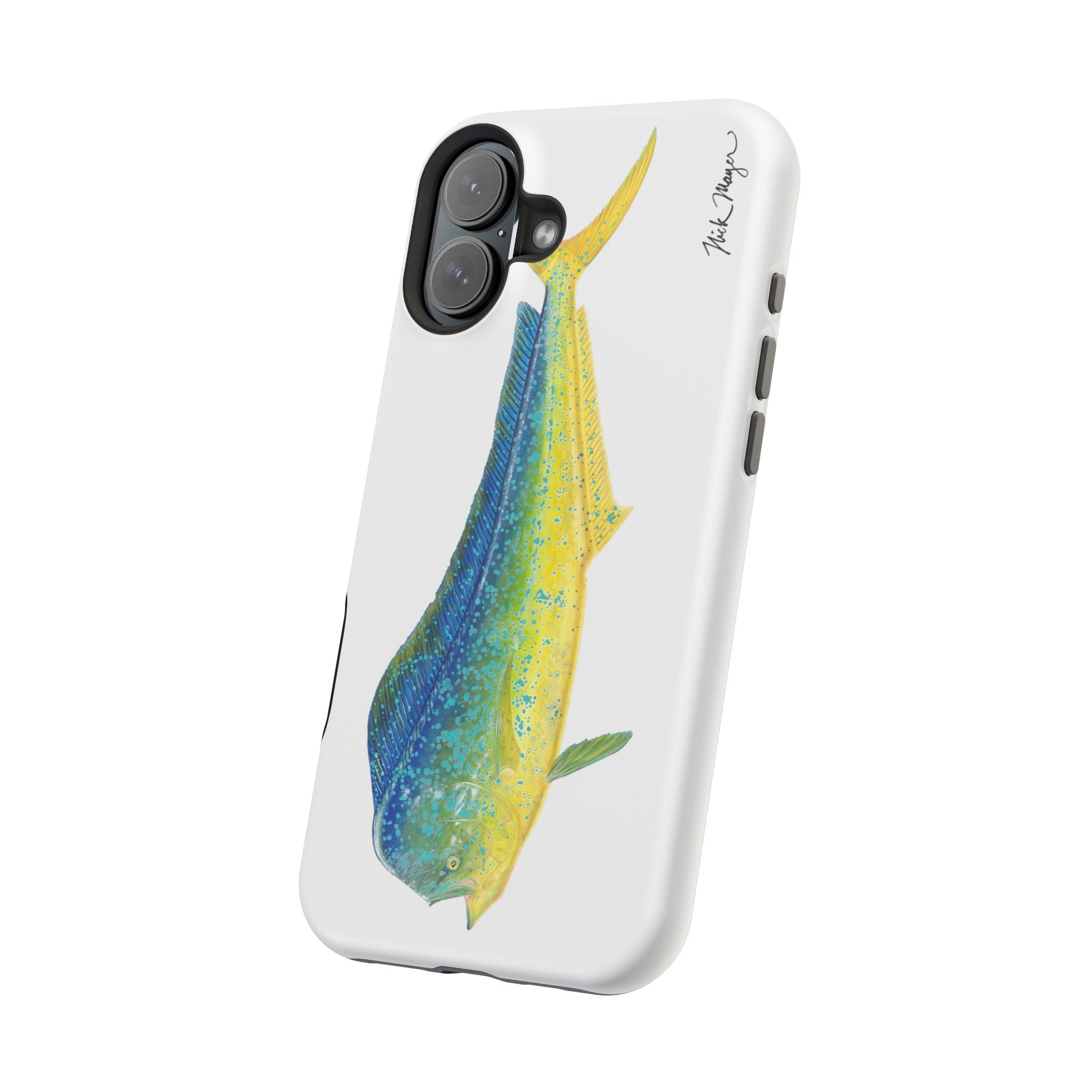 Bull Mahi MagSafe White iPhone Case