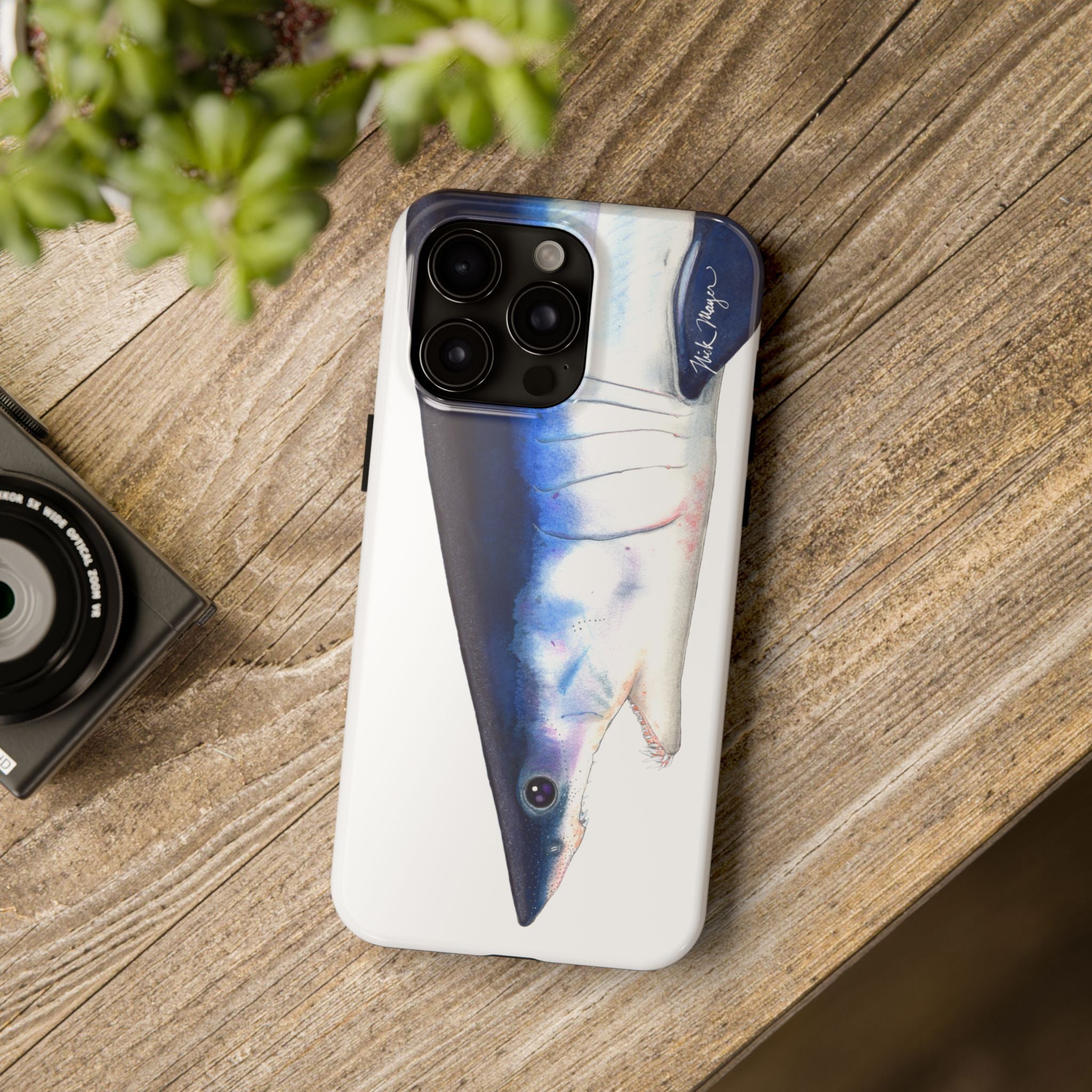 Mako Shark Face White Phone Case (iPhone)