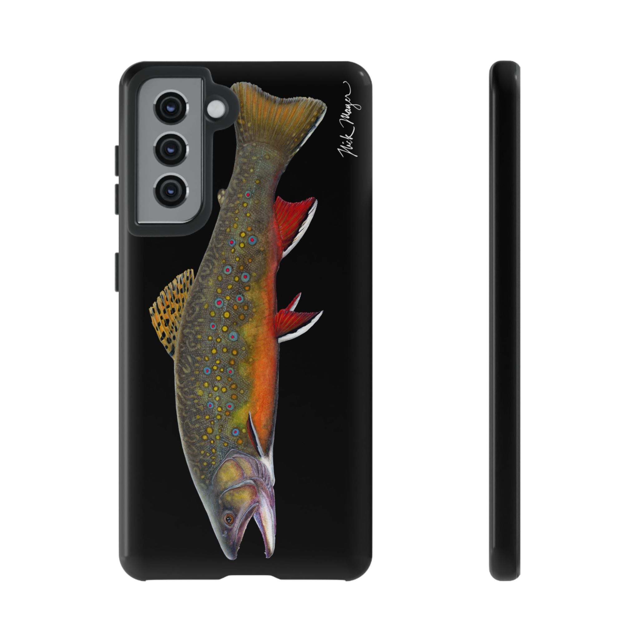 Brook Trout Black Phone Case (Samsung)