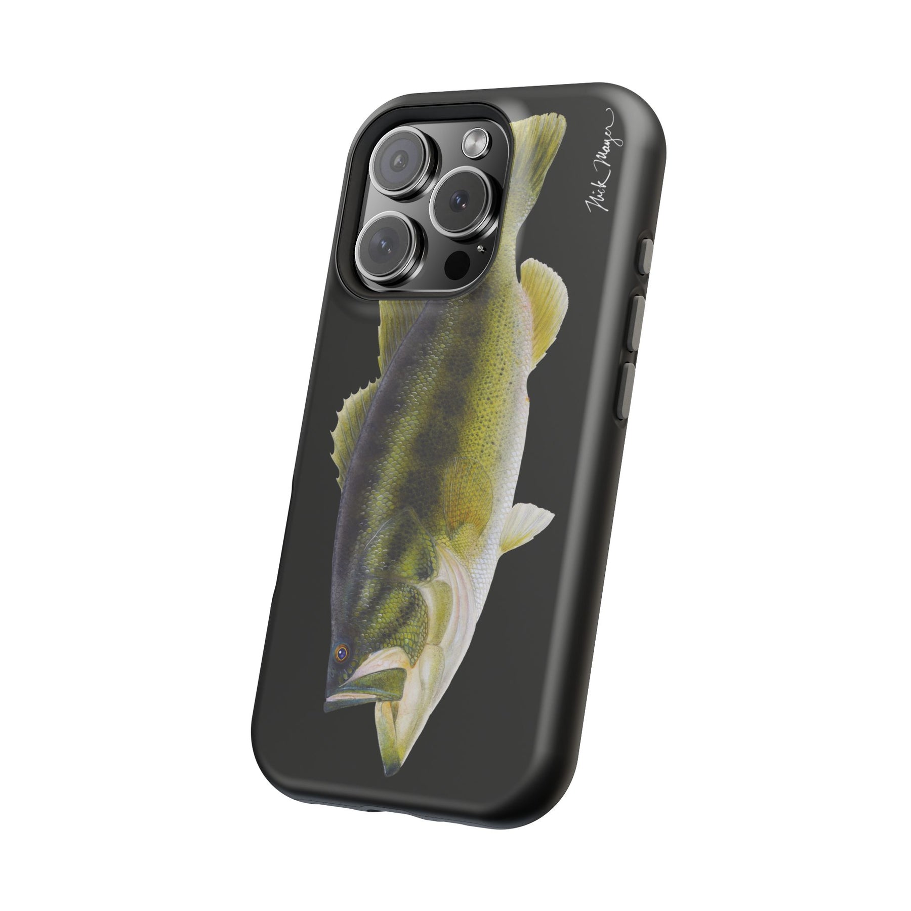 Largemouth Bass MagSafe Black iPhone Case