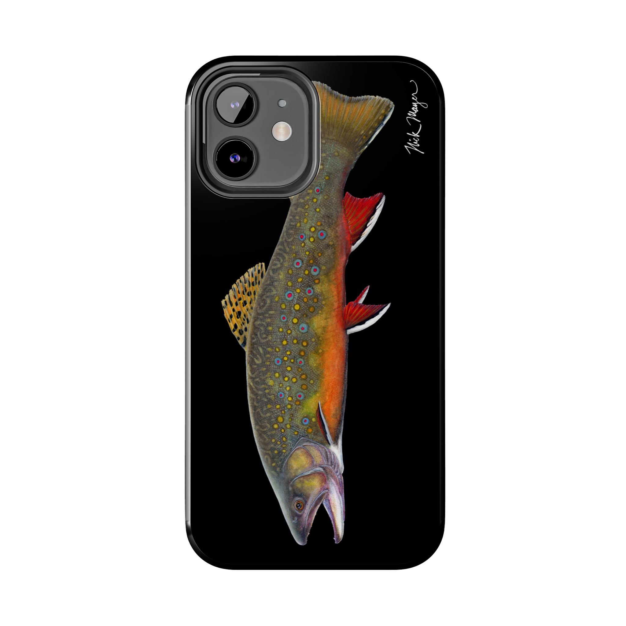 Brook Trout Black Phone Case (iPhone)