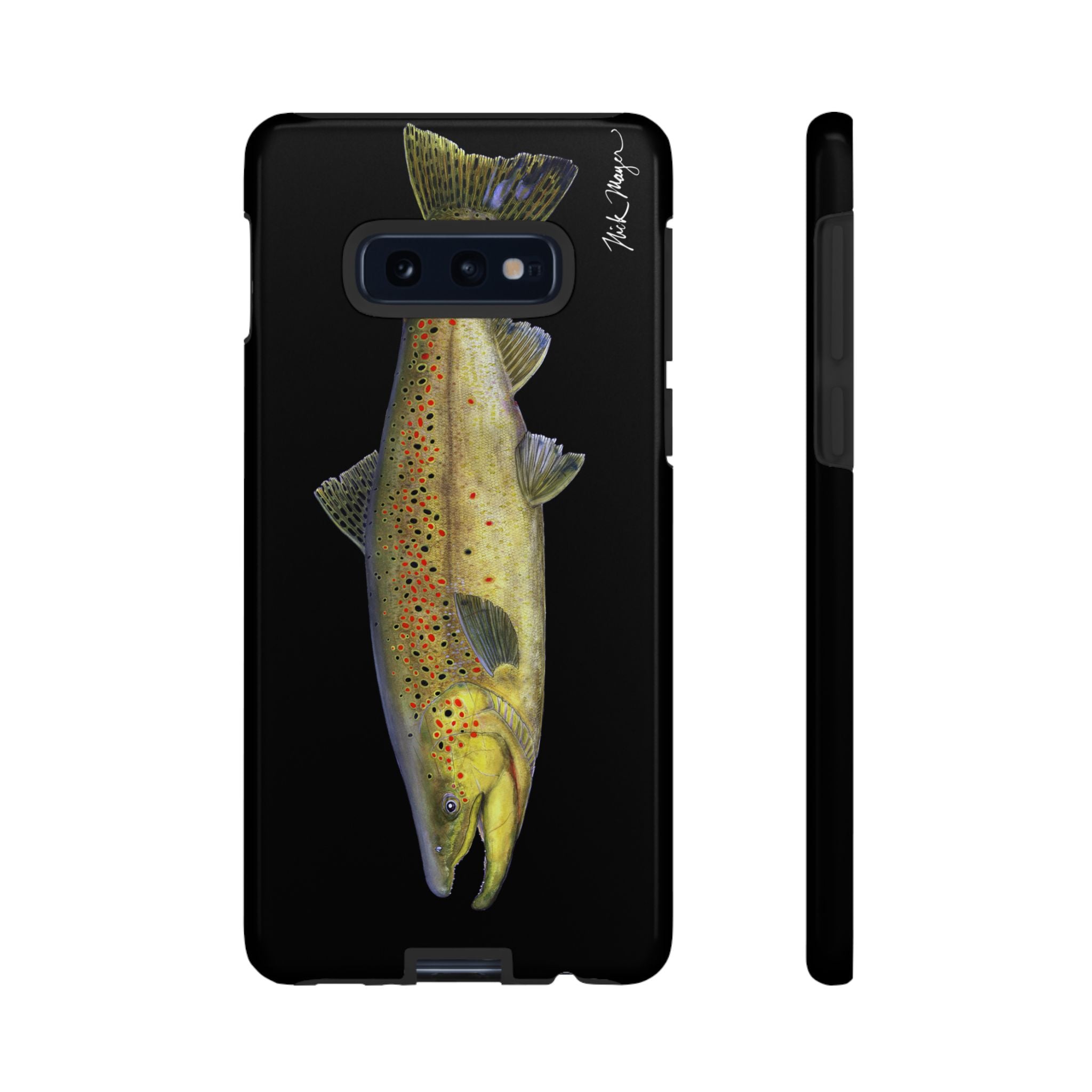 Brown Trout Black Phone Case (Samsung)