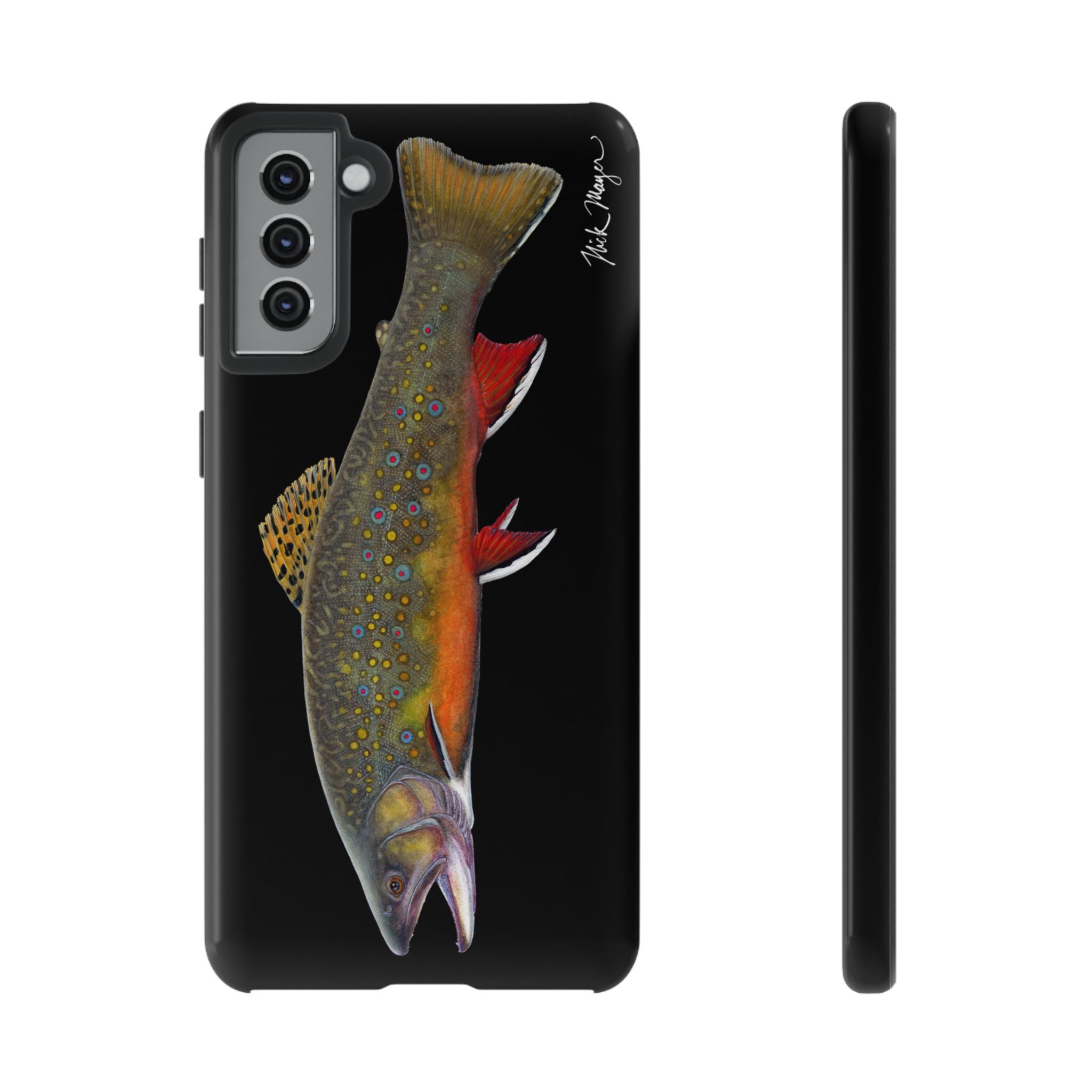 Brook Trout Black Phone Case (Samsung)