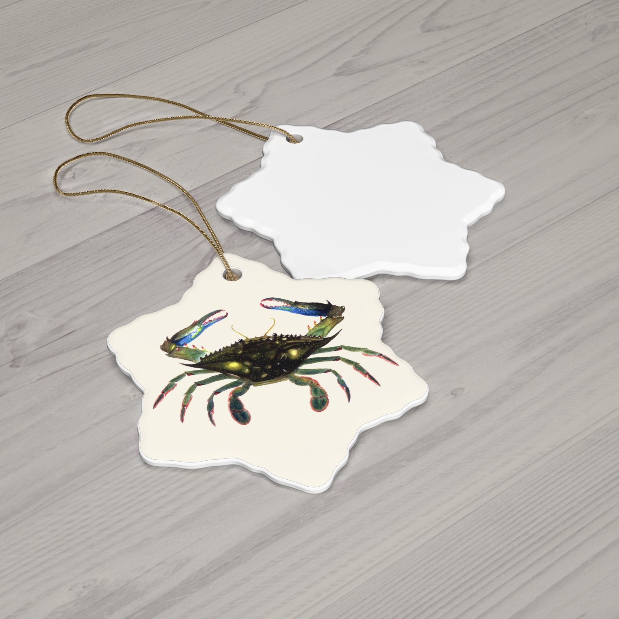 Blue Crab Ceramic Ornament