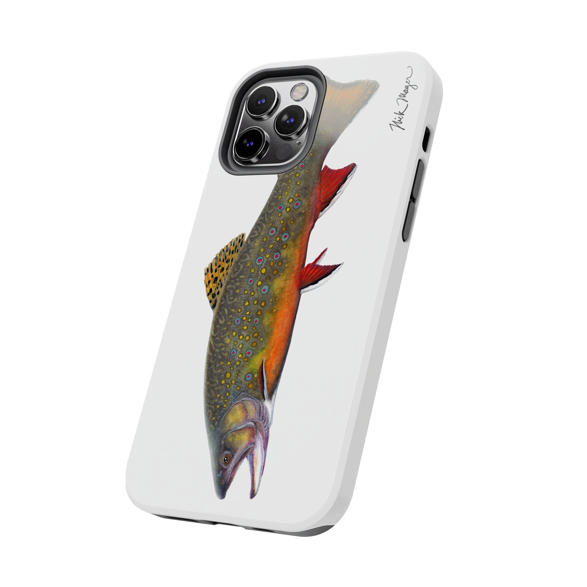 Brook Trout White Phone Case (iPhone)