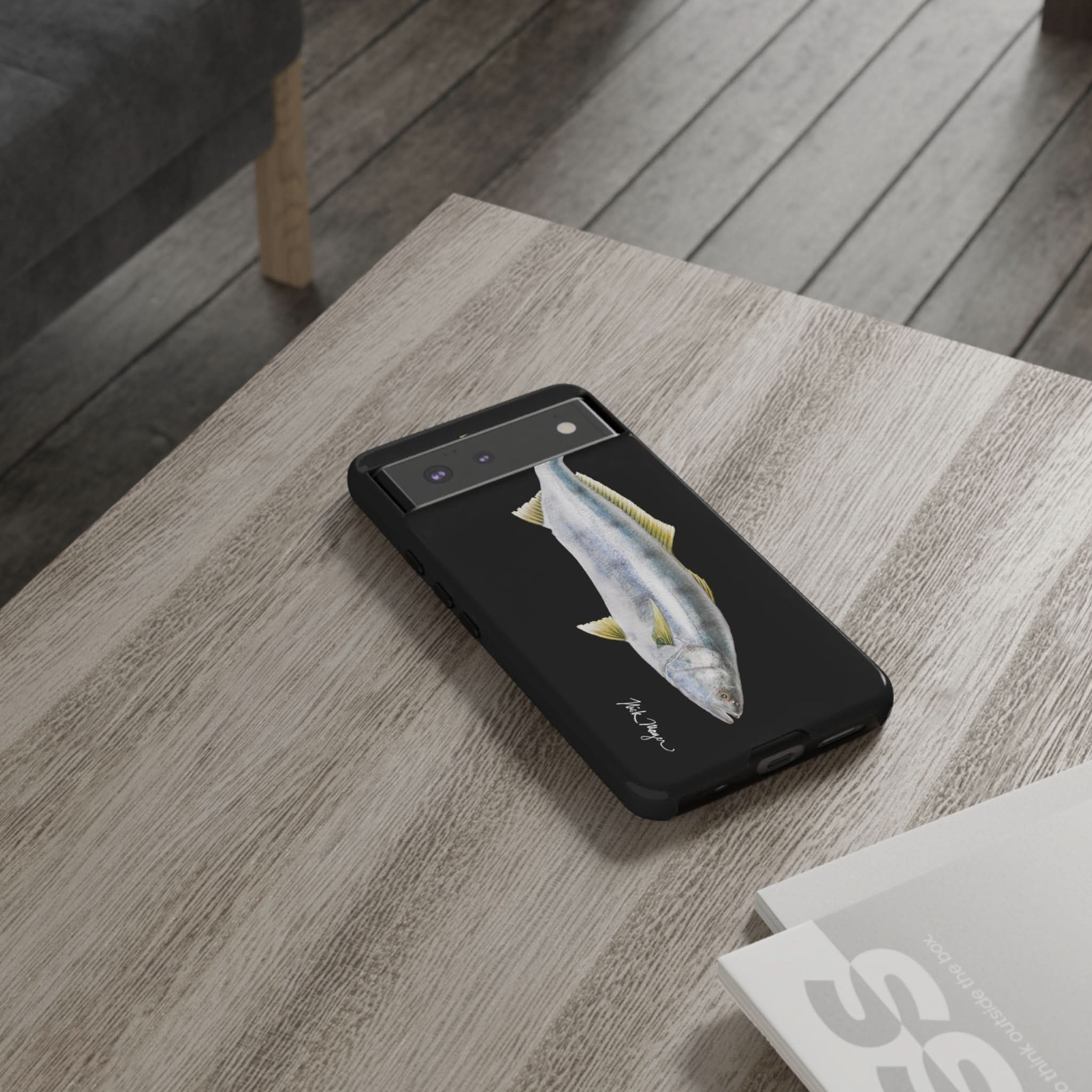 White Sea Bass Phone Case (Samsung) - black