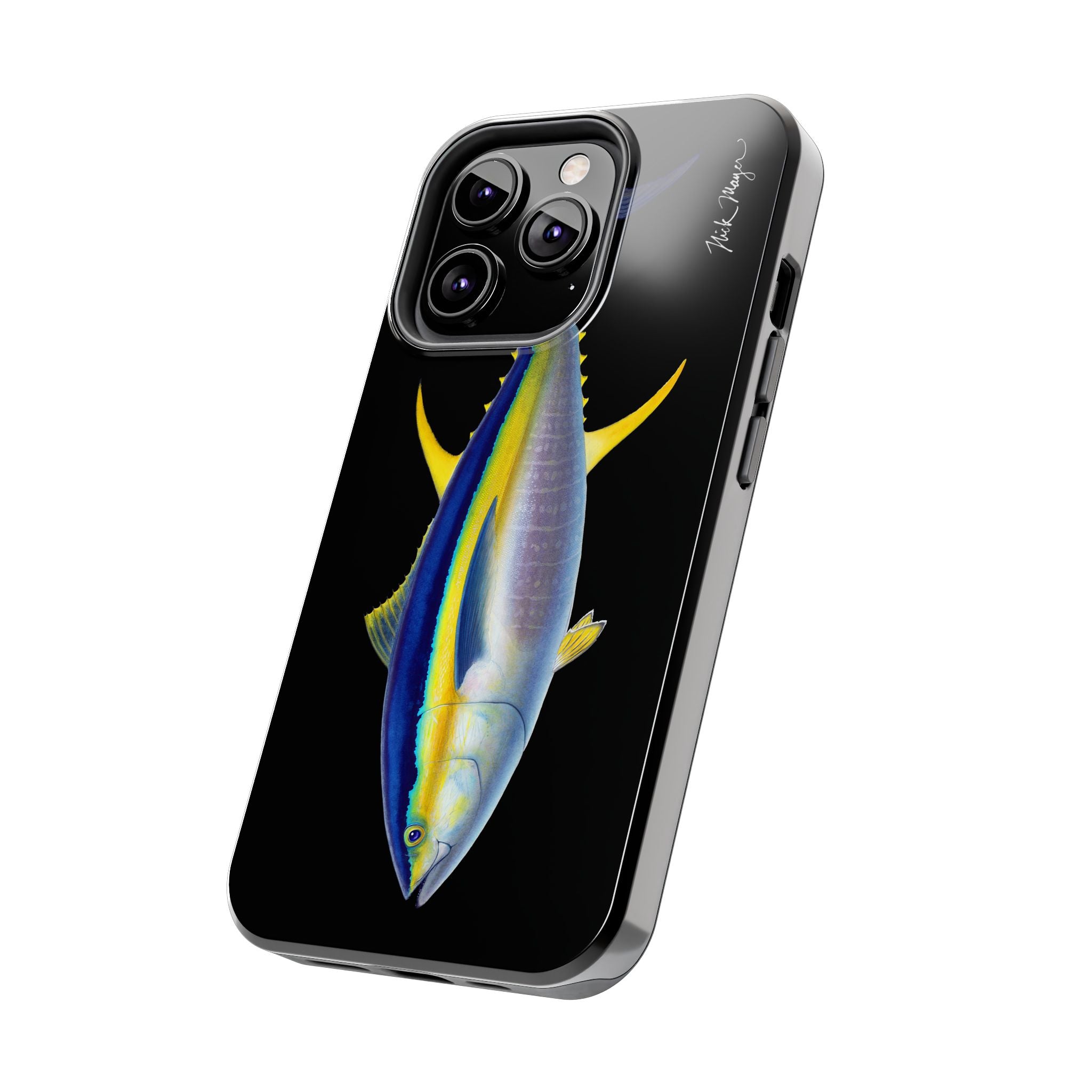 Yellowfin Tuna Black Phone Case (iPhone)