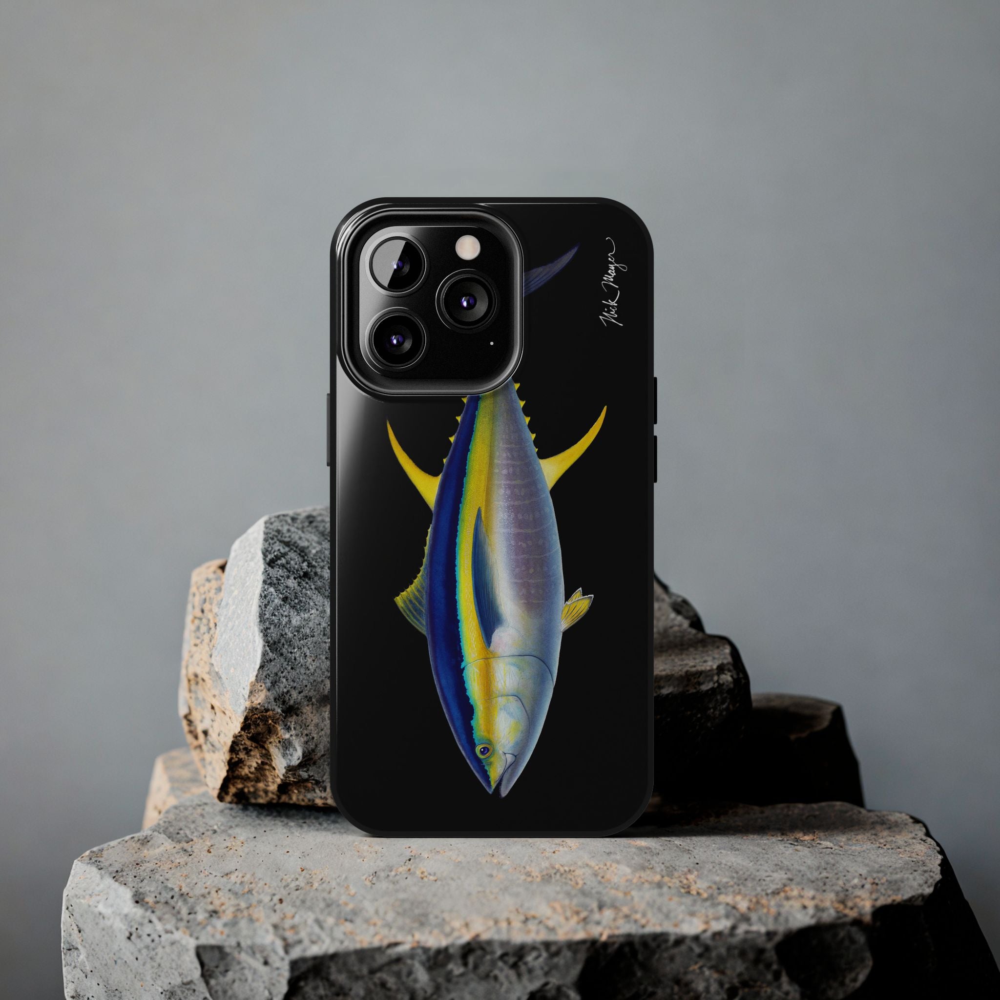 Yellowfin Tuna Black Phone Case (iPhone)