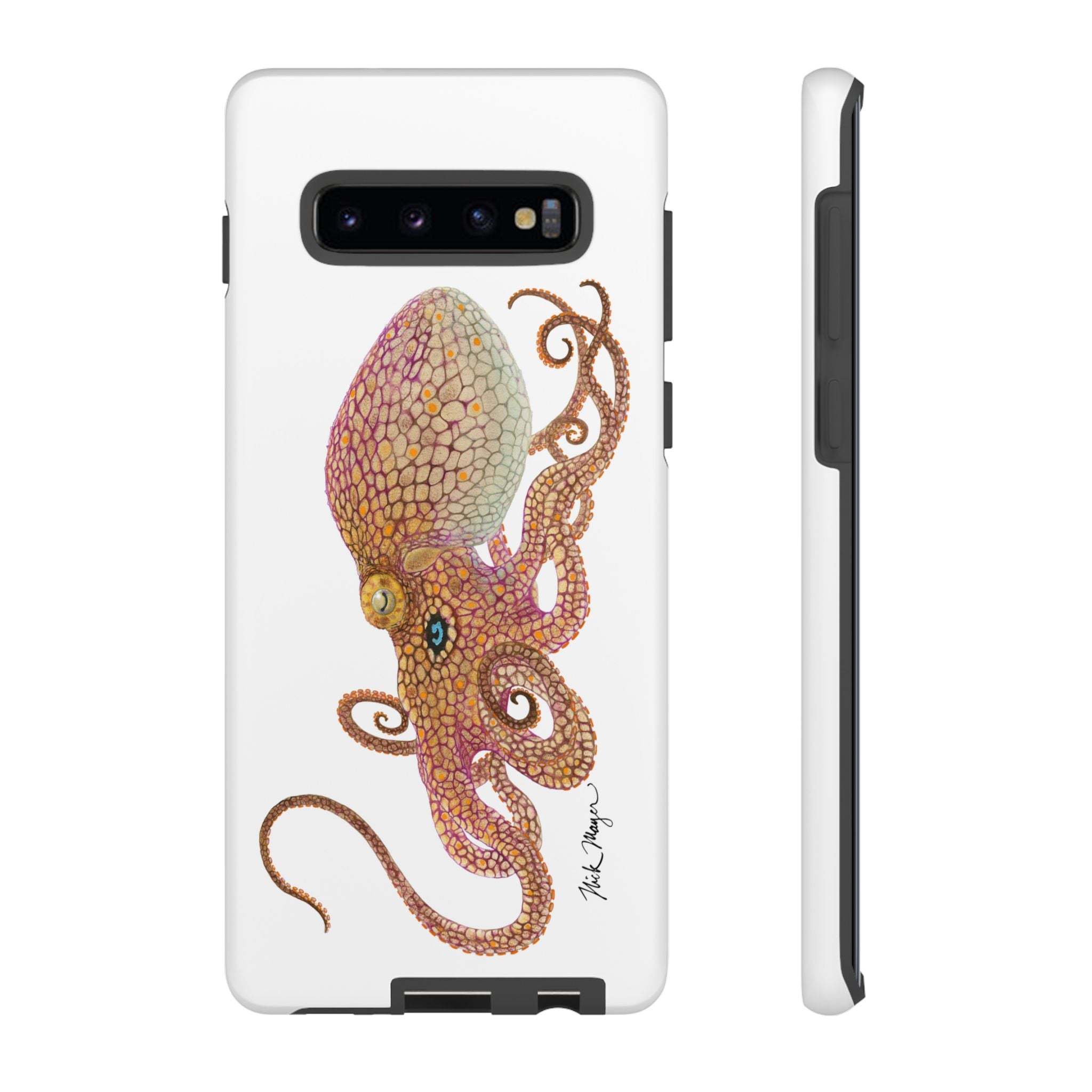 Two Spot Octopus White Phone Case (Samsung)