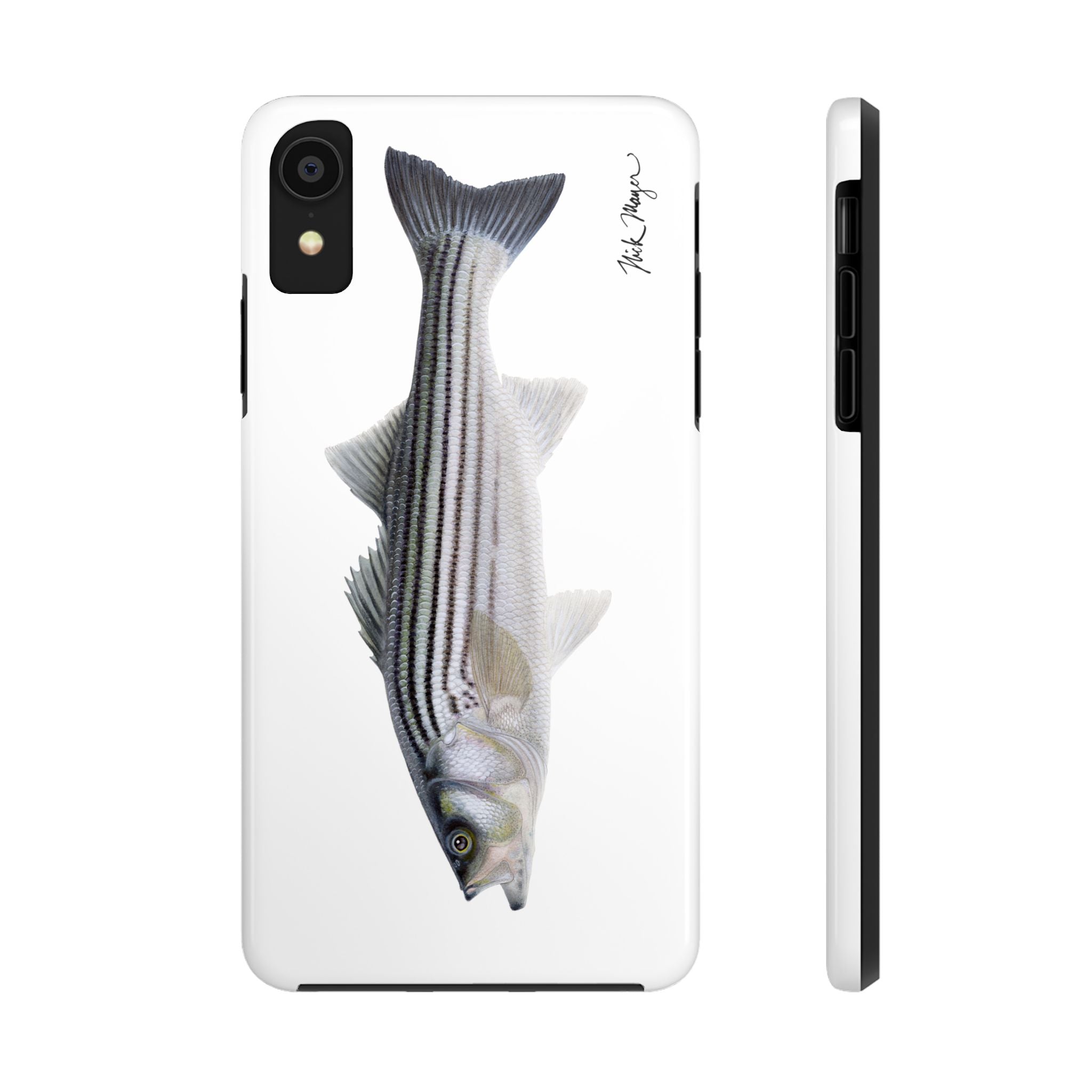 Schoolie Striper White Phone Case (iPhone)