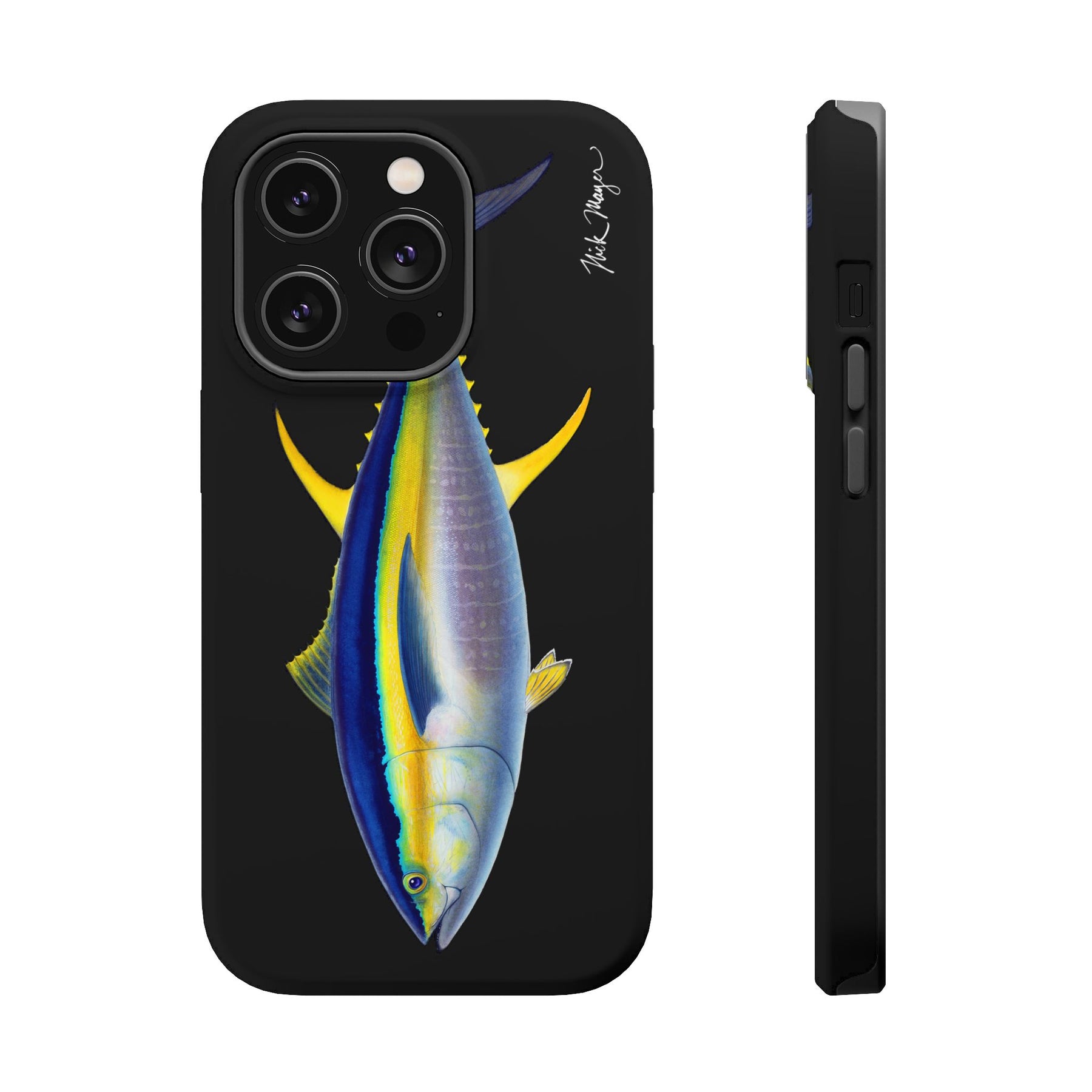 Yellowfin Tuna MagSafe Black iPhone Case