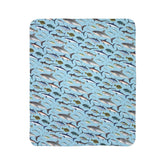 NE Fish Super Soft Fleece Sherpa Blanket