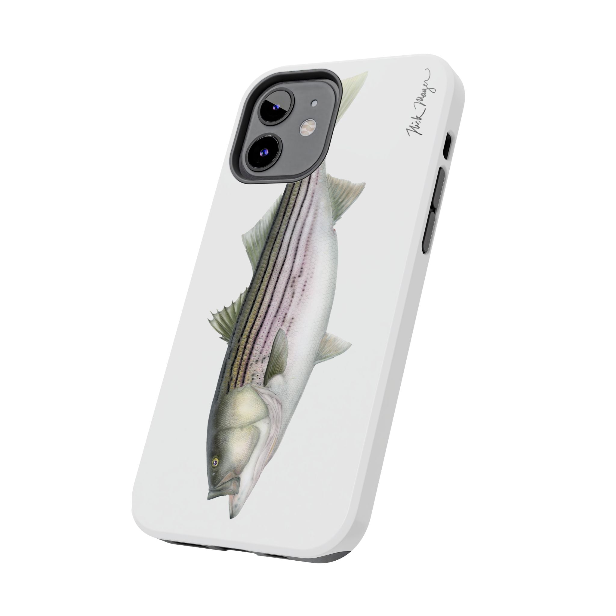 30 lb Striper White Phone Case (iPhone)