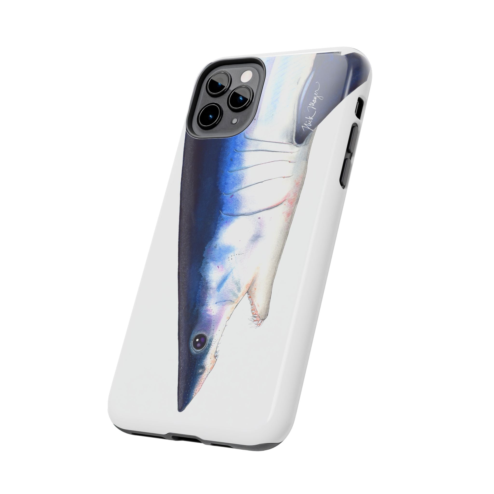 Mako Shark Face White Phone Case (iPhone)