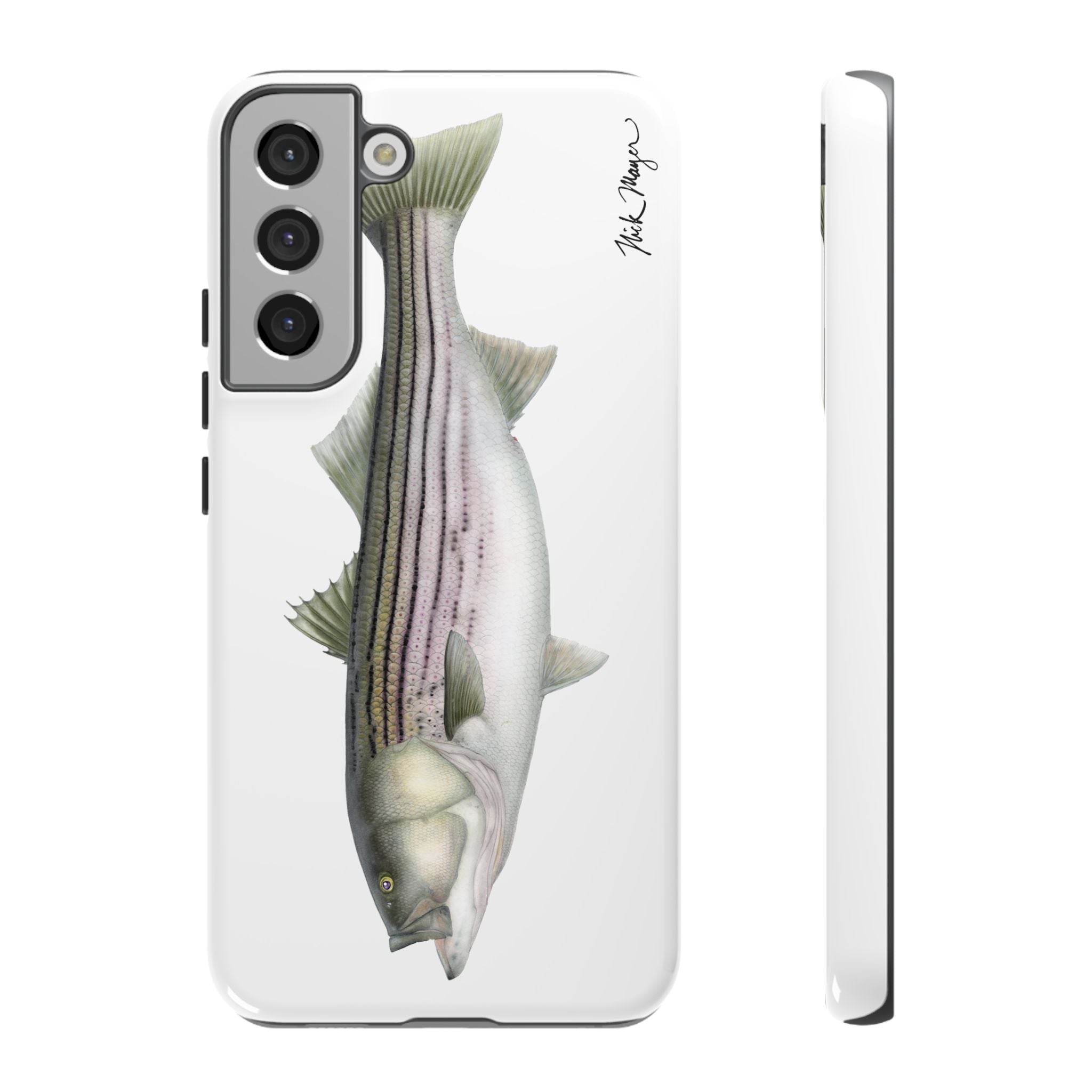 30 lb Striper White Phone Case (Samsung)