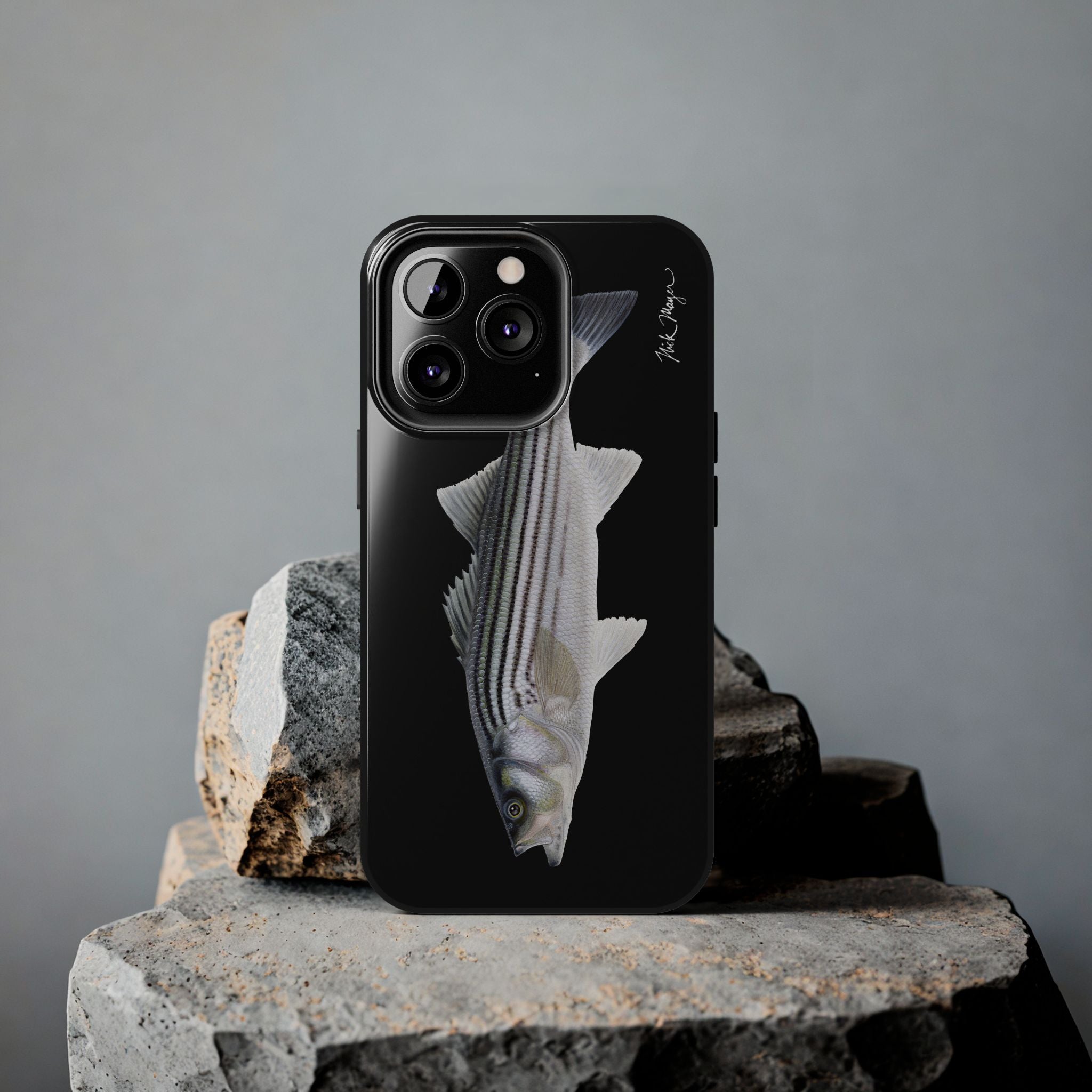 Schoolie Striper Black Phone Case (iPhone)