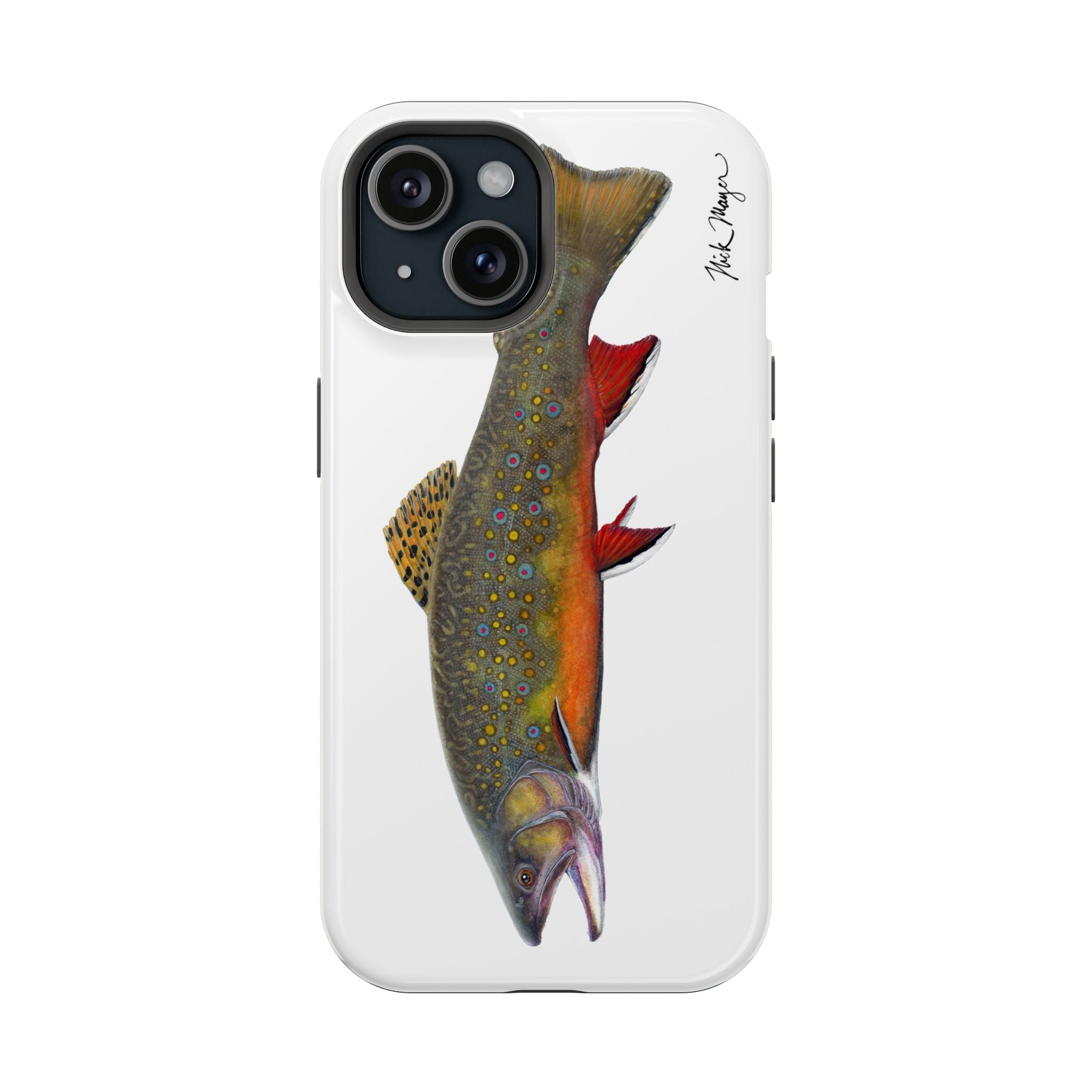 Brook Trout MagSafe White iPhone Case