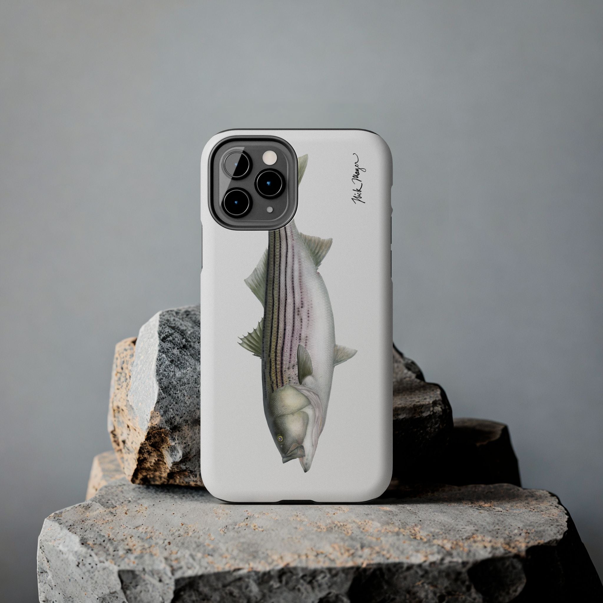 30 lb Striper White Phone Case (iPhone)