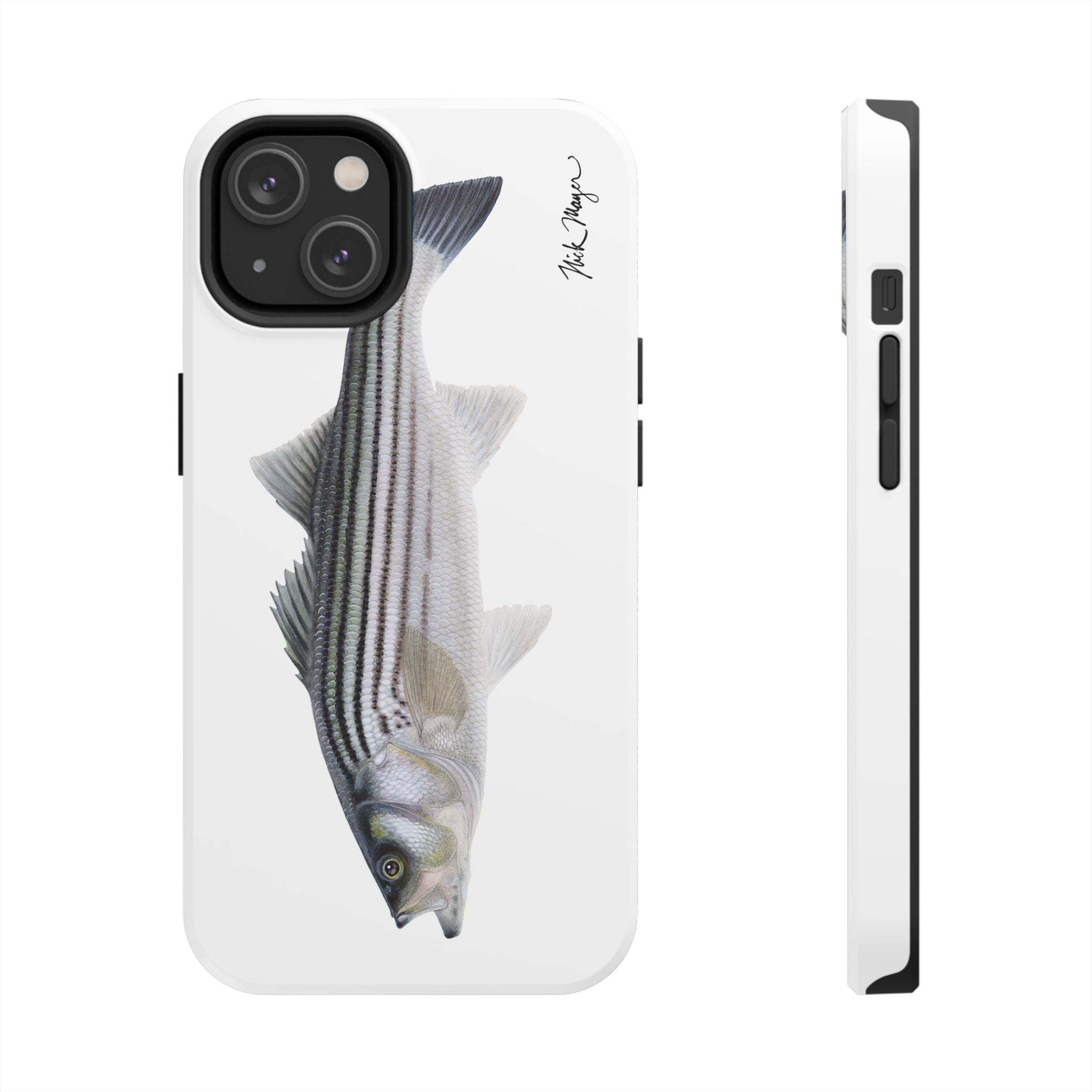 Schoolie Striper White Phone Case (iPhone)