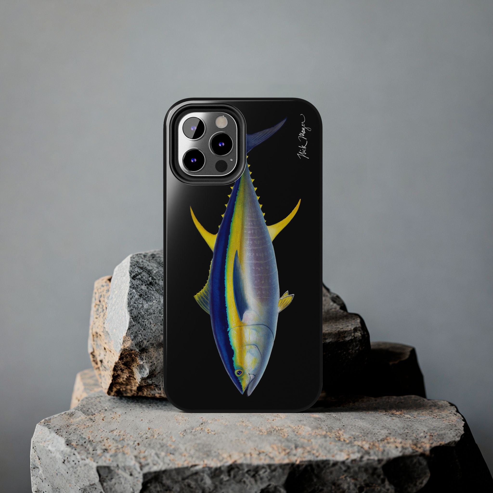 Yellowfin Tuna Black Phone Case (iPhone)