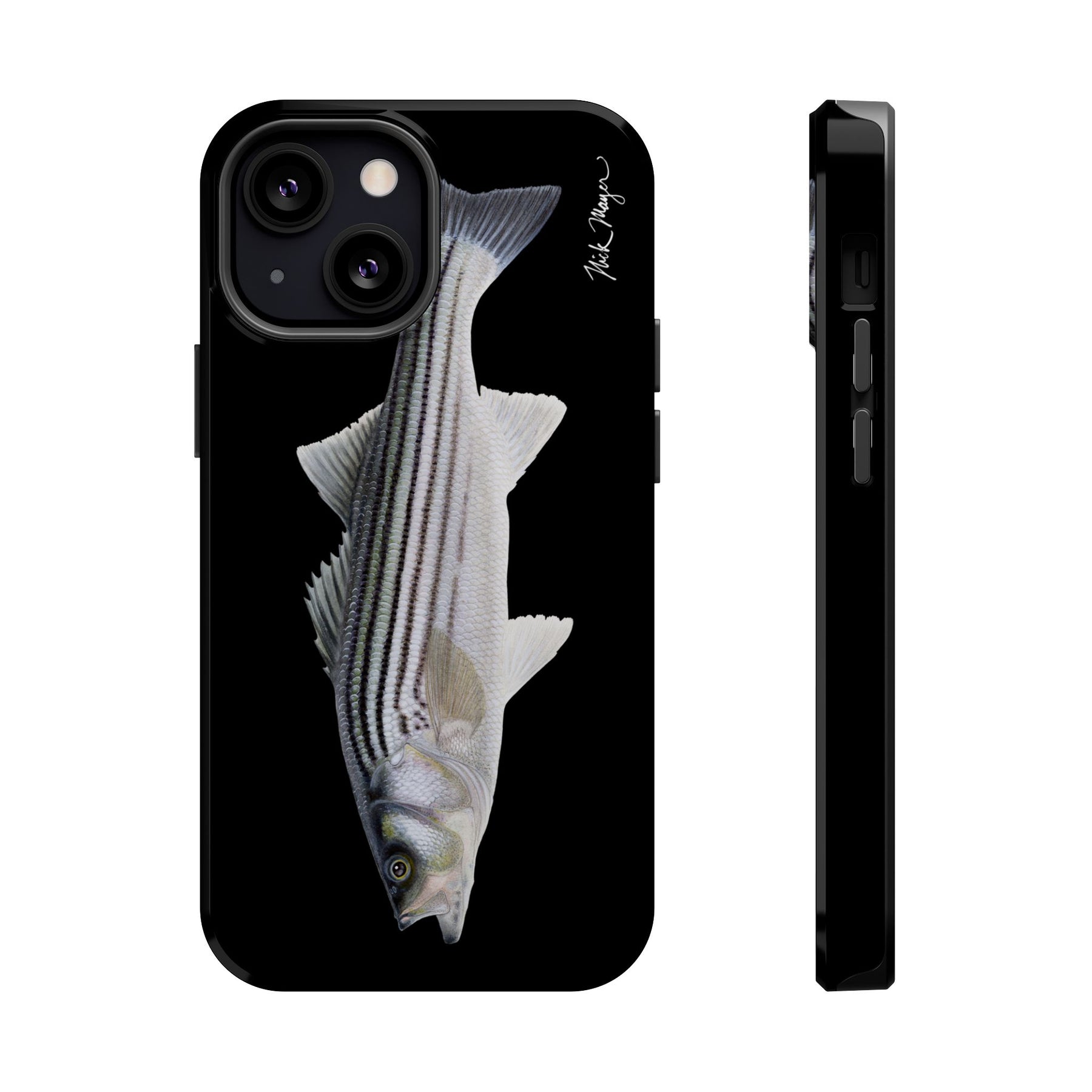 Schoolie Striper MagSafe Black iPhone Case