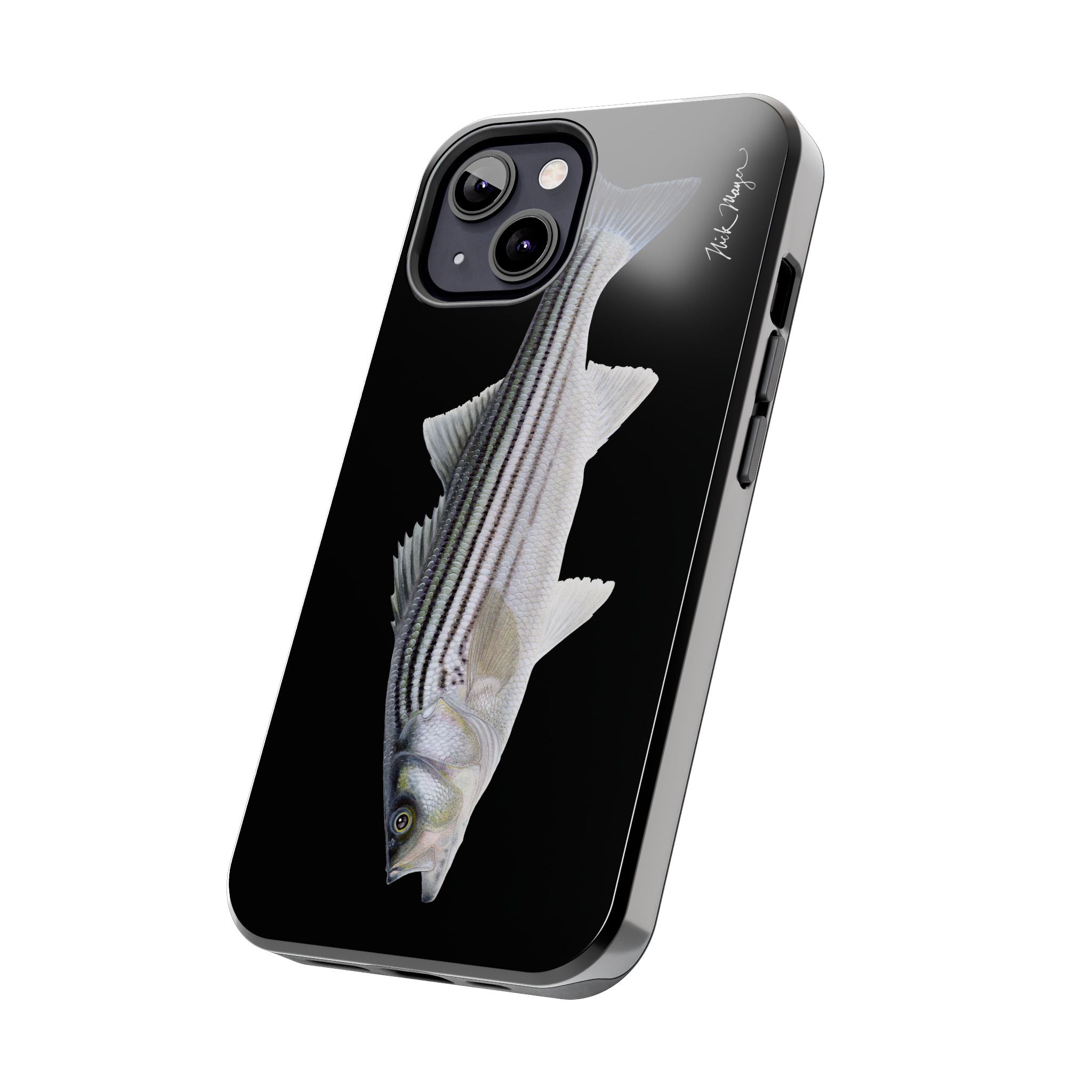 Schoolie Striper Black Phone Case (iPhone)