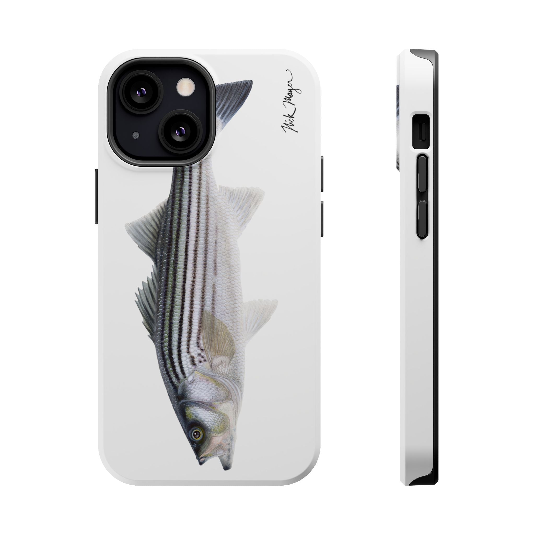 Schoolie Striper MagSafe White iPhone Case