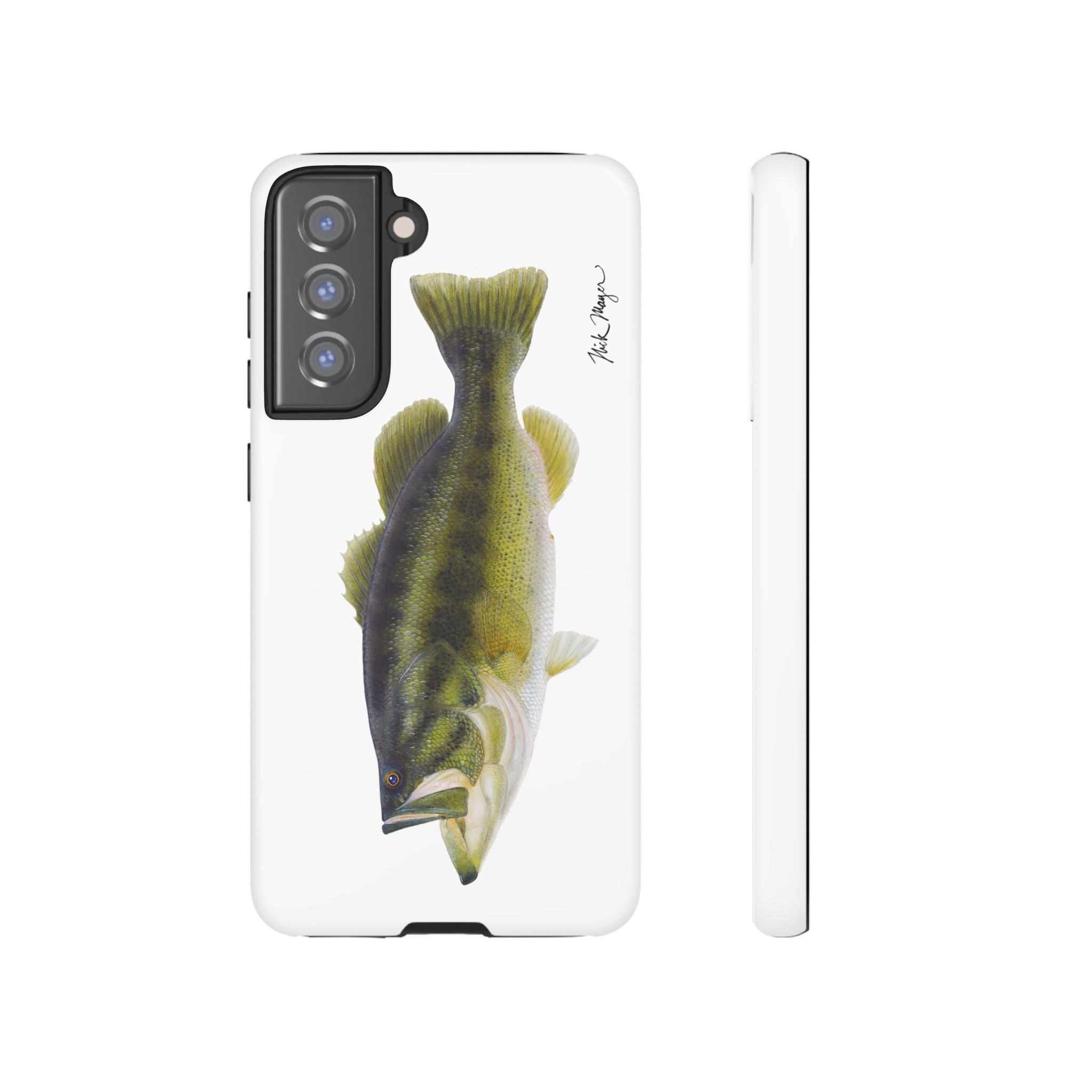 Largemouth Bass White Phone Case (Samsung)