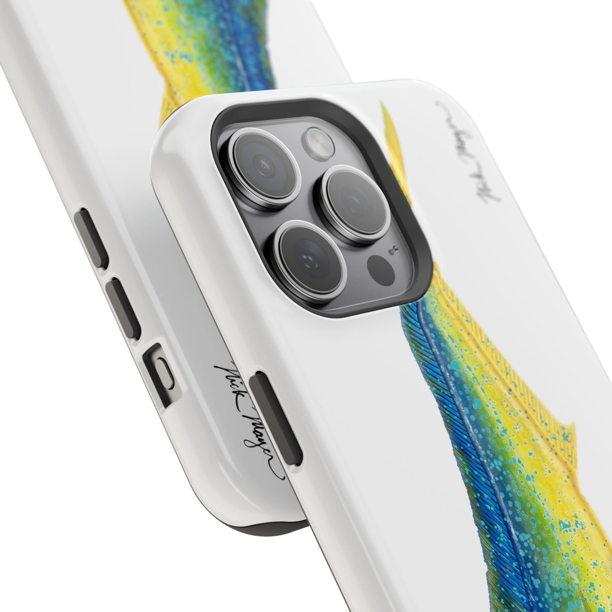 Bull Mahi MagSafe White iPhone Case