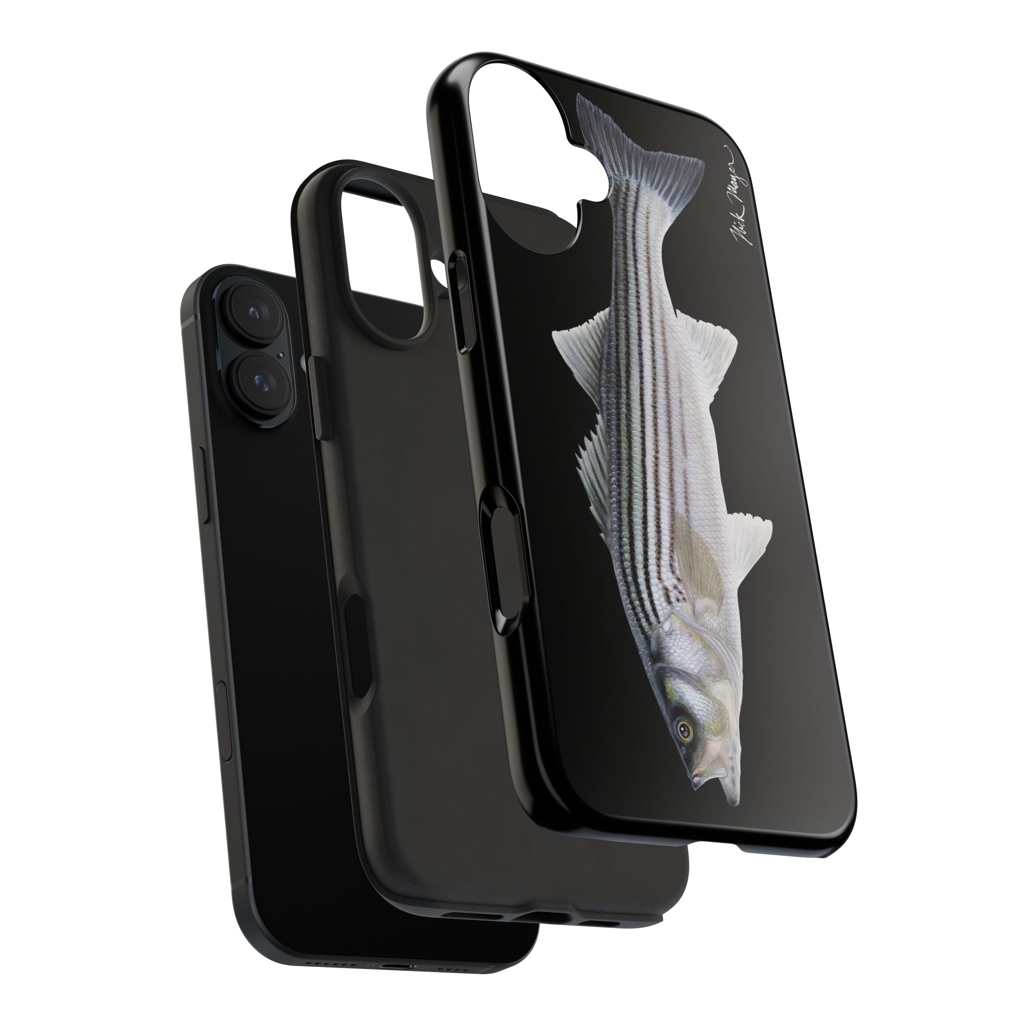 Schoolie Striper Black Phone Case (iPhone)