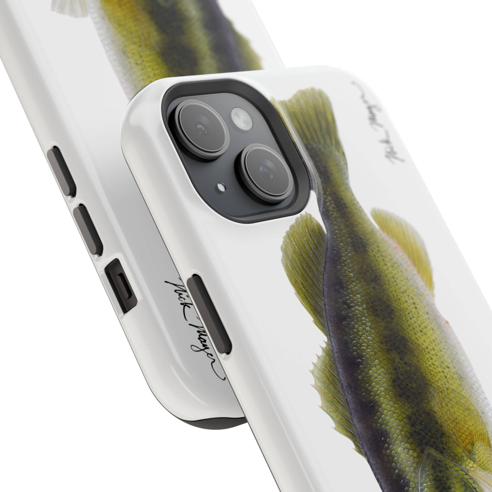 Largemouth Bass MagSafe White iPhone Case