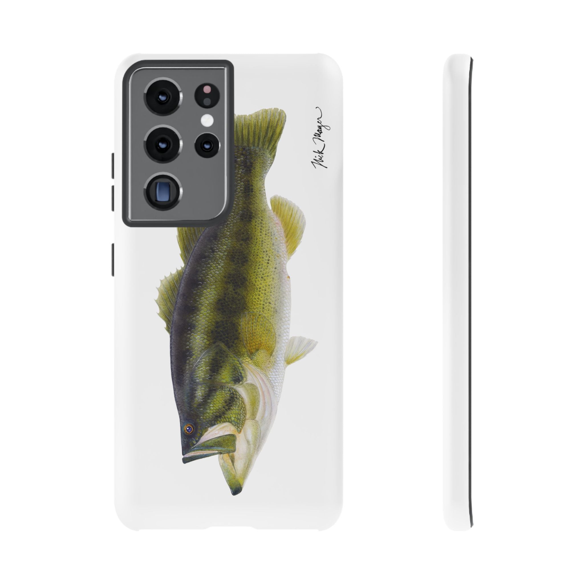 Largemouth Bass White Phone Case (Samsung)