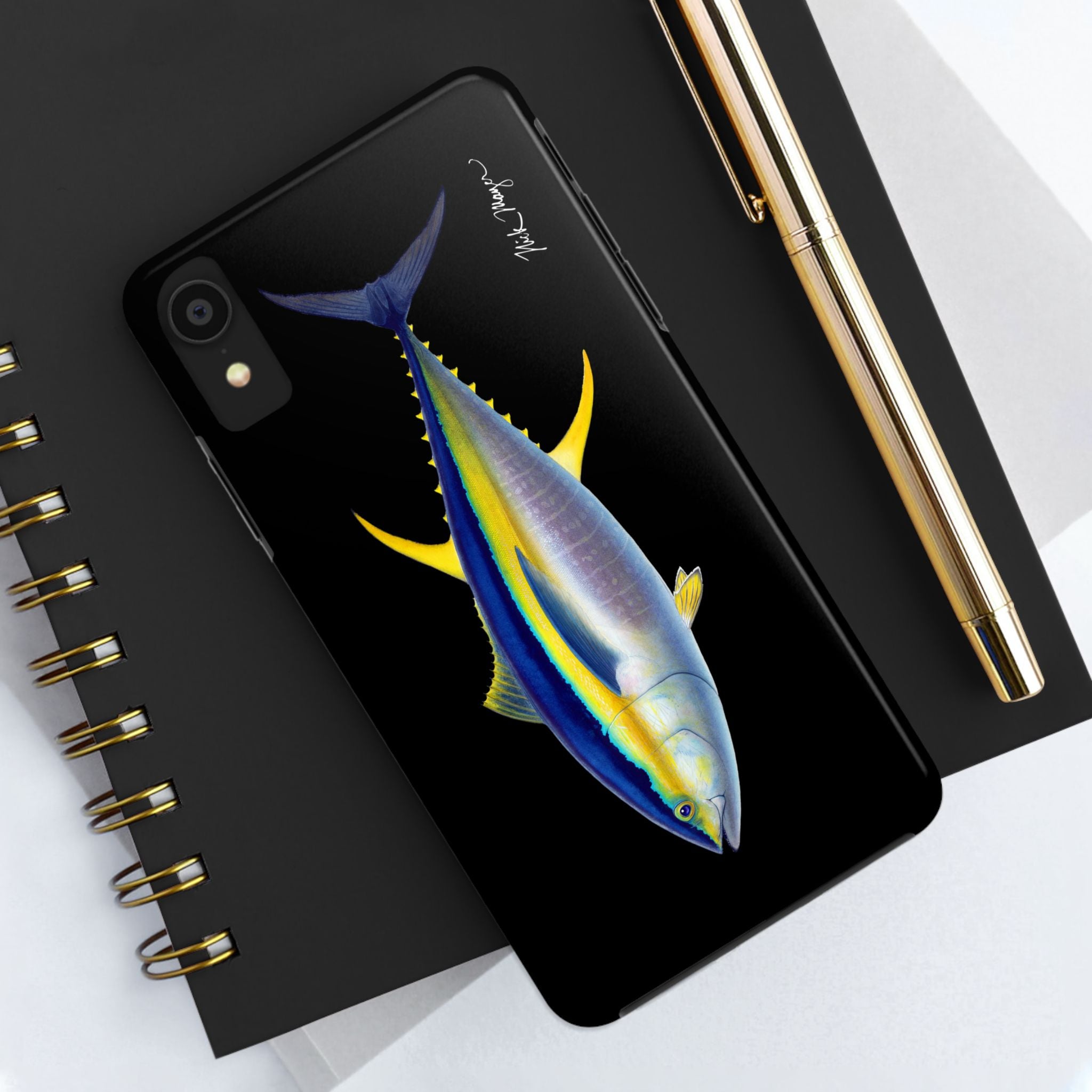 Yellowfin Tuna Black Phone Case (iPhone)