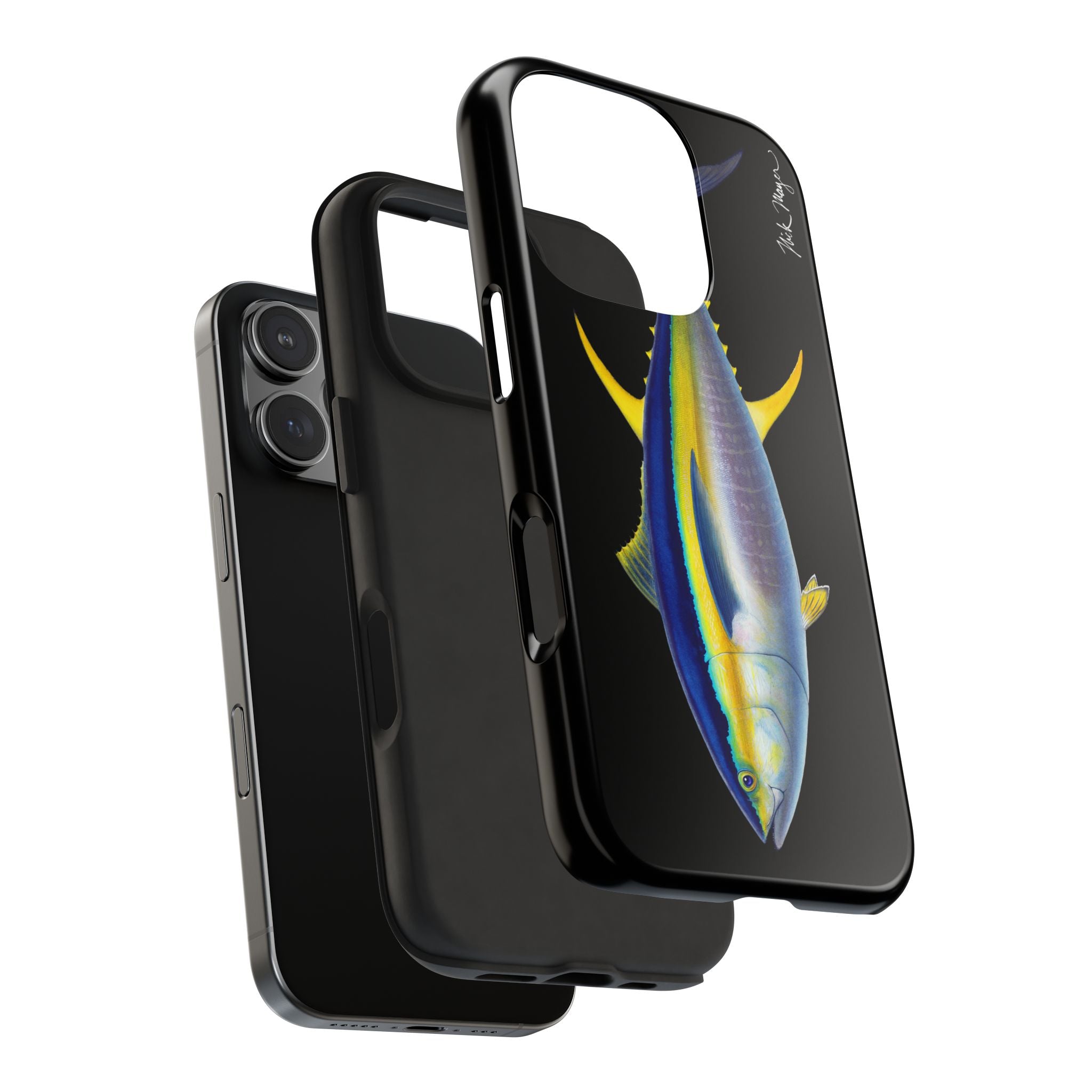 Yellowfin Tuna Black Phone Case (iPhone)