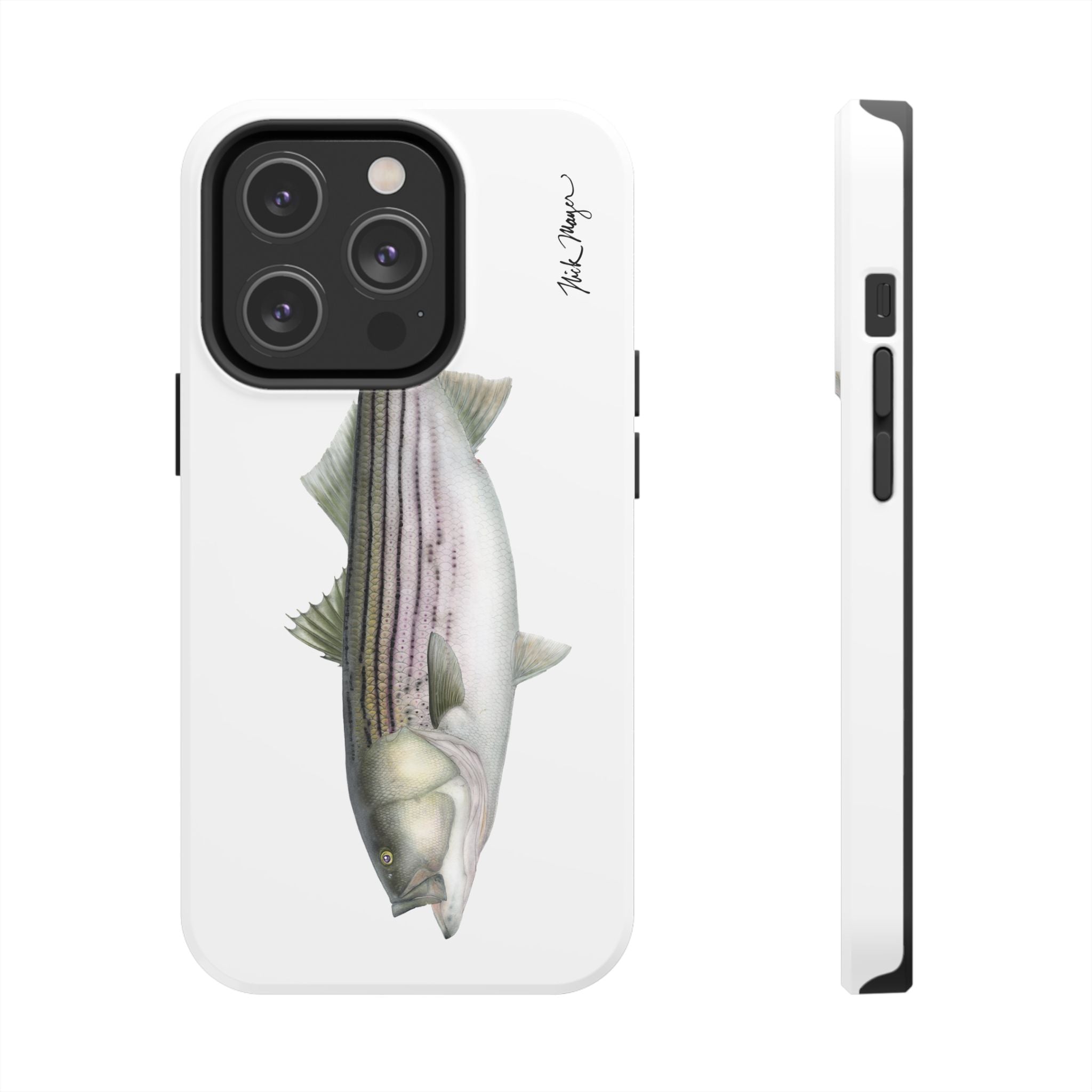 30 lb Striper White Phone Case (iPhone)