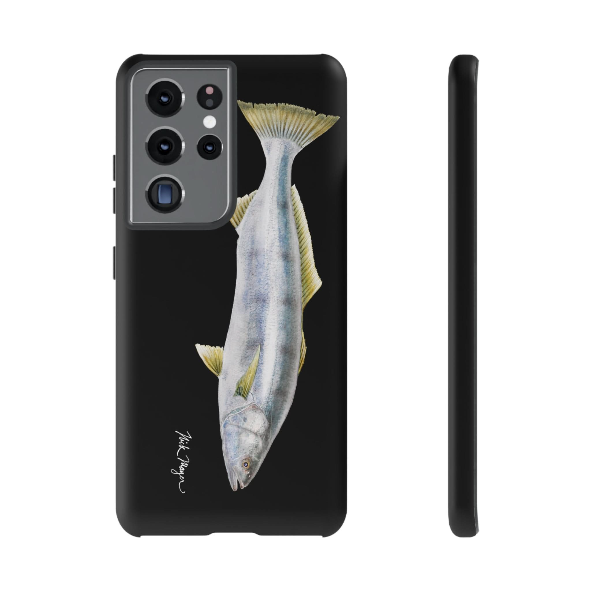 White Sea Bass Phone Case (Samsung) - black