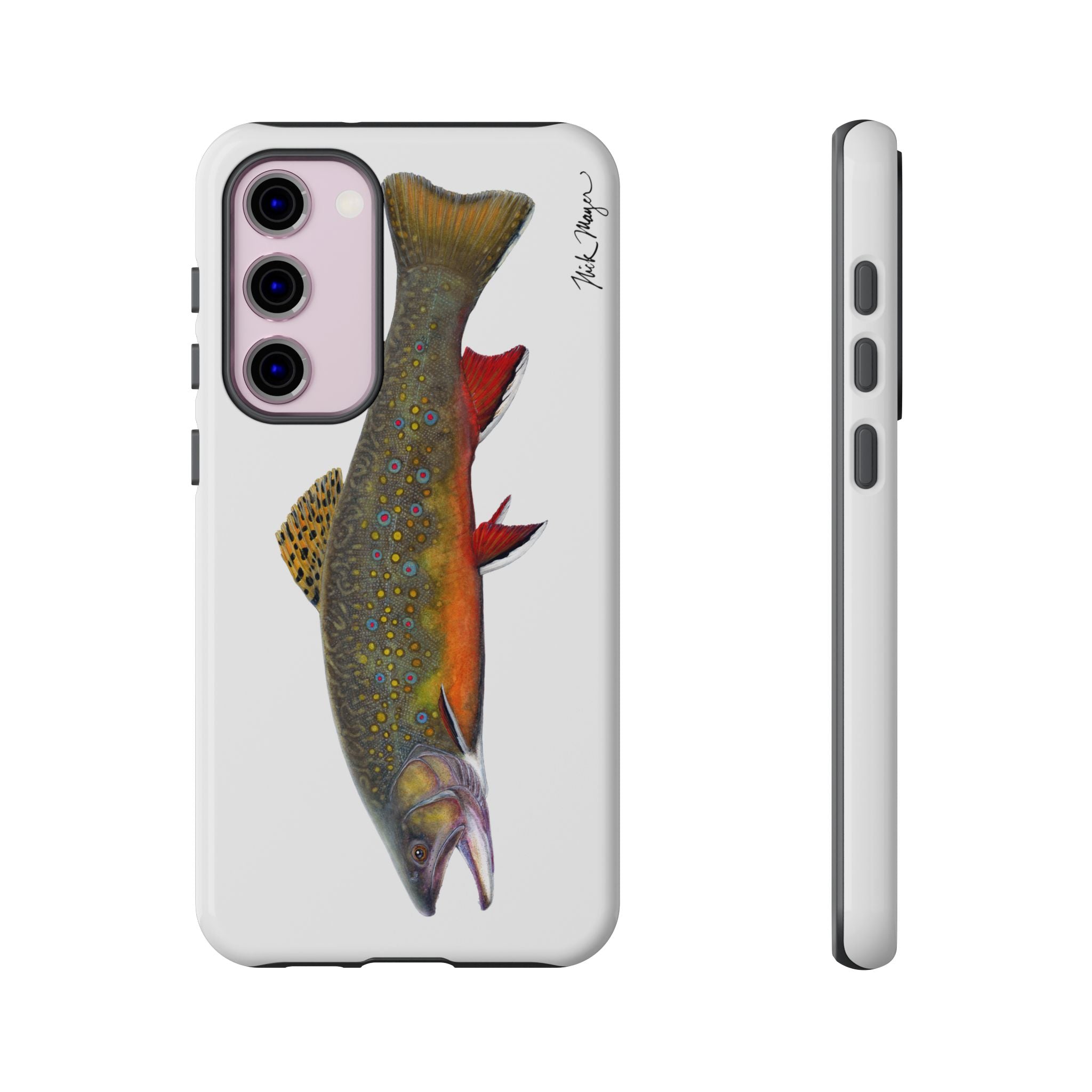 Brook Trout White Phone Case (Samsung)