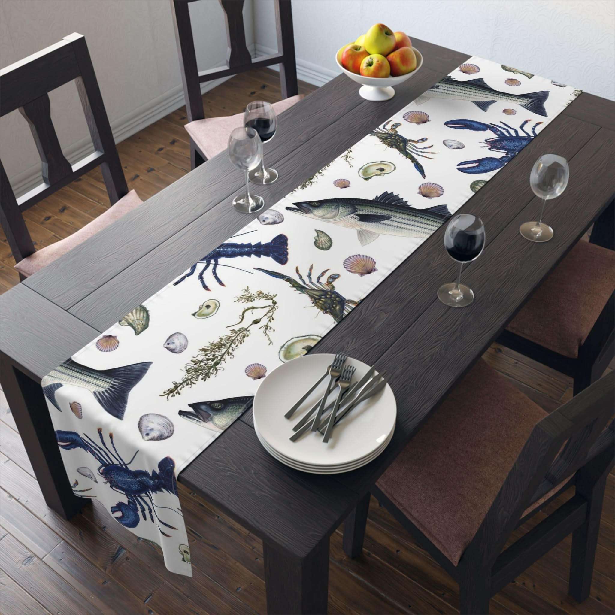 NE Seafood Cotton Table Runner