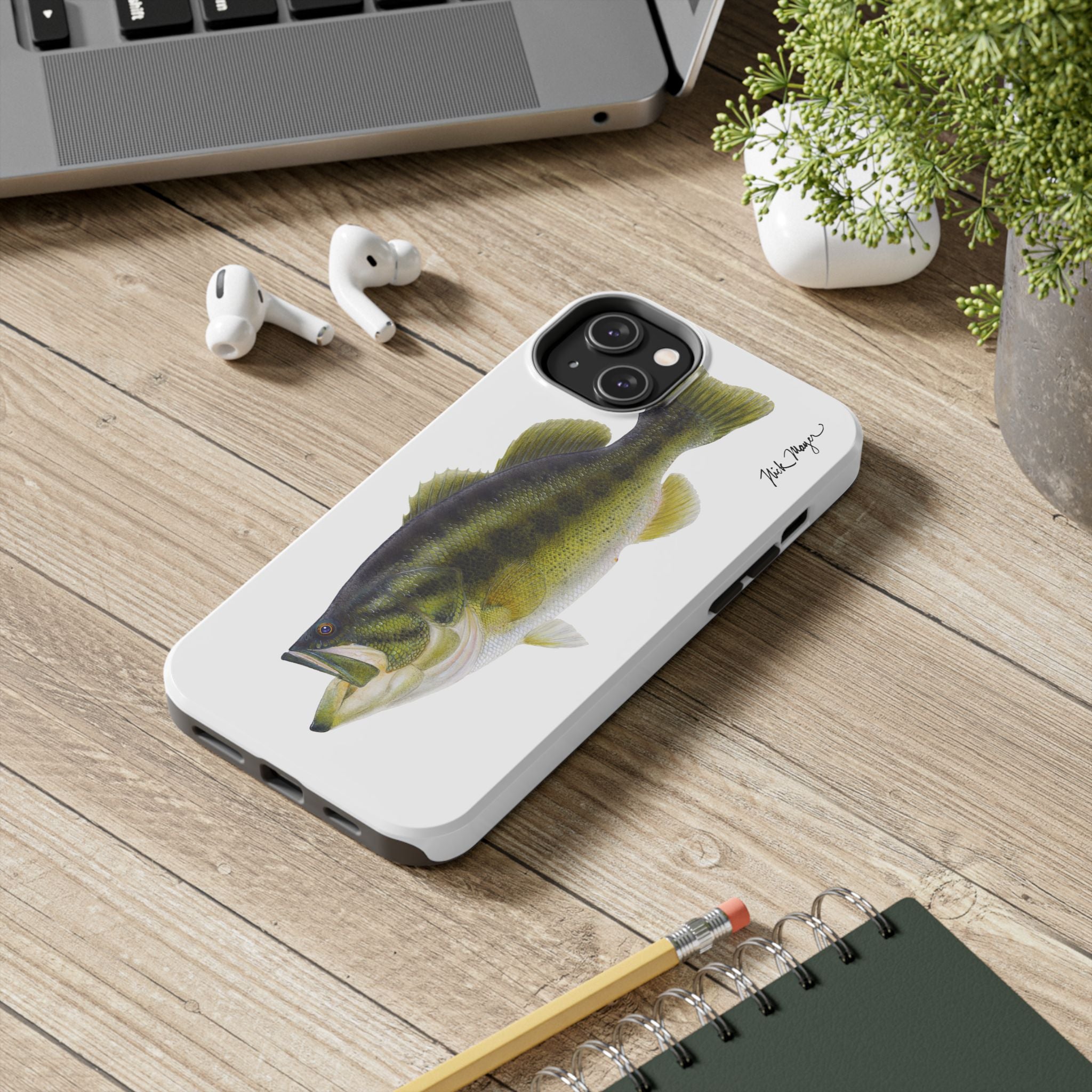 Largemouth Bass White Phone Case (iPhone)