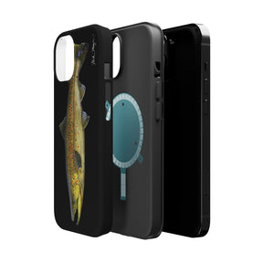 Brown Trout MagSafe Black iPhone Case