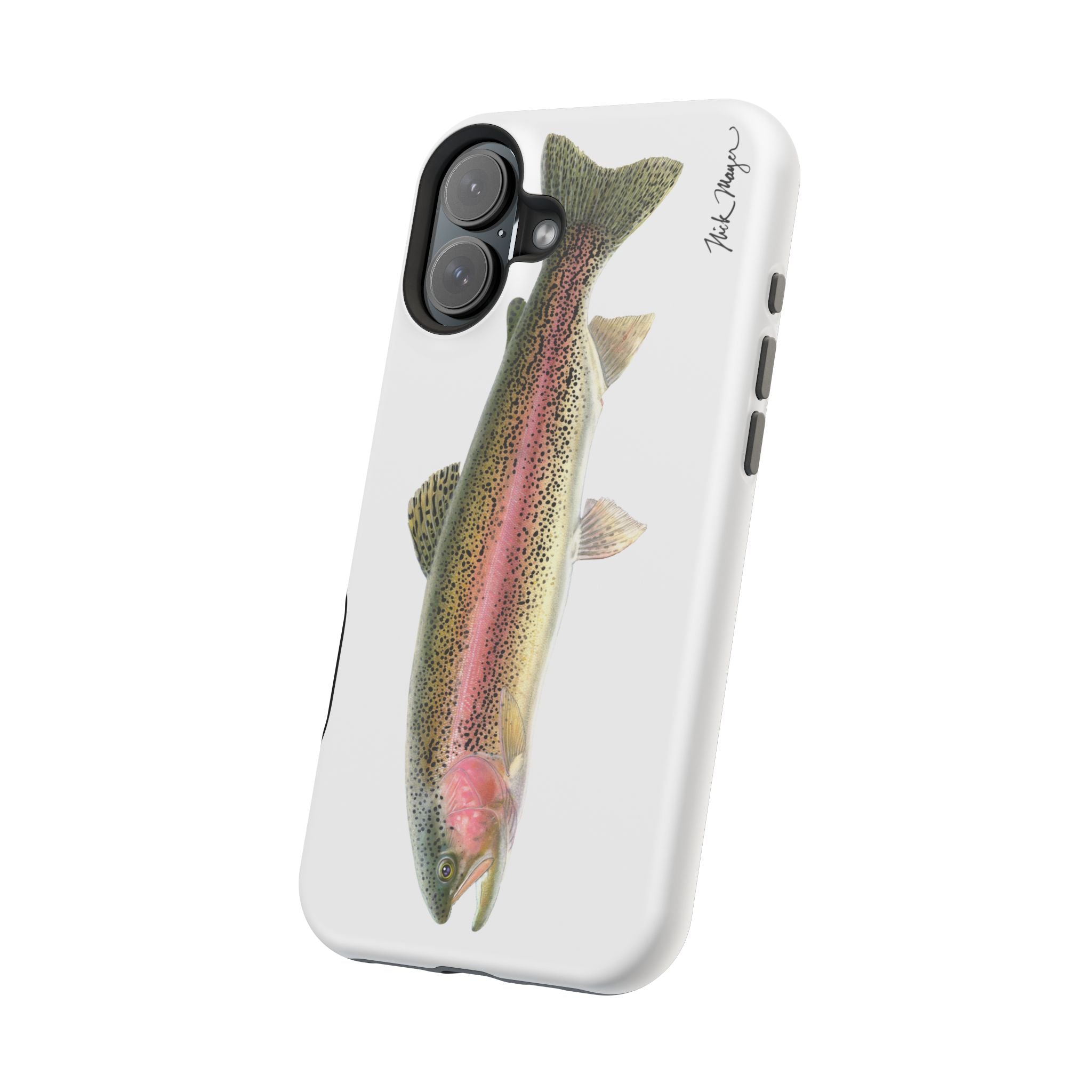 Rainbow Trout MagSafe White iPhone Case