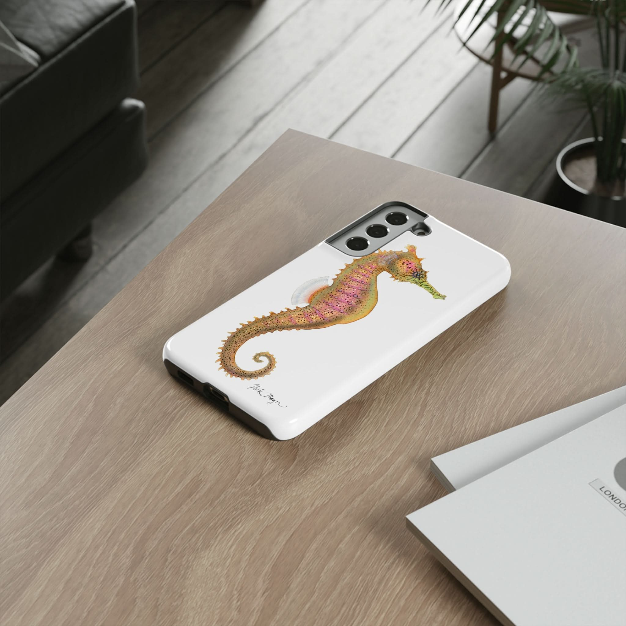 Pink Seahorse Phone Case (Samsung)