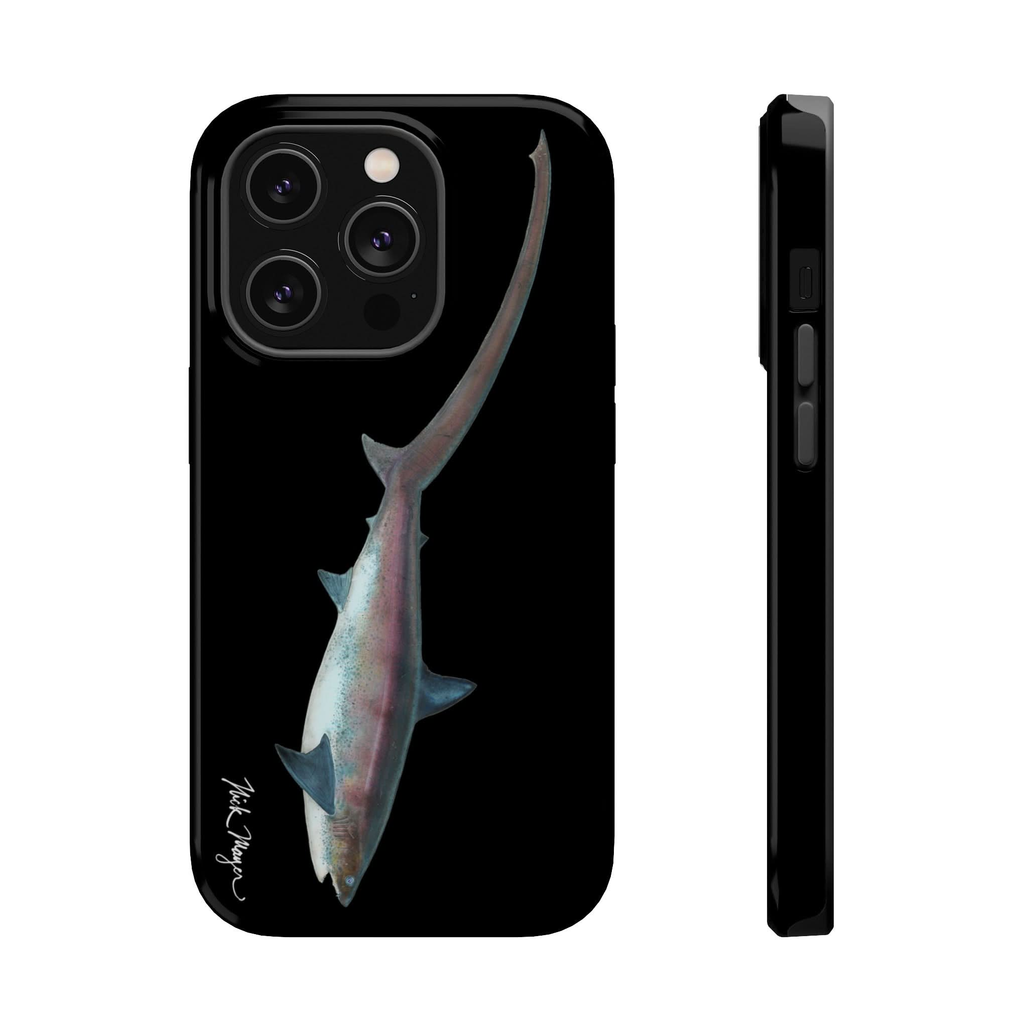 Thresher Shark MagSafe Black iPhone Case