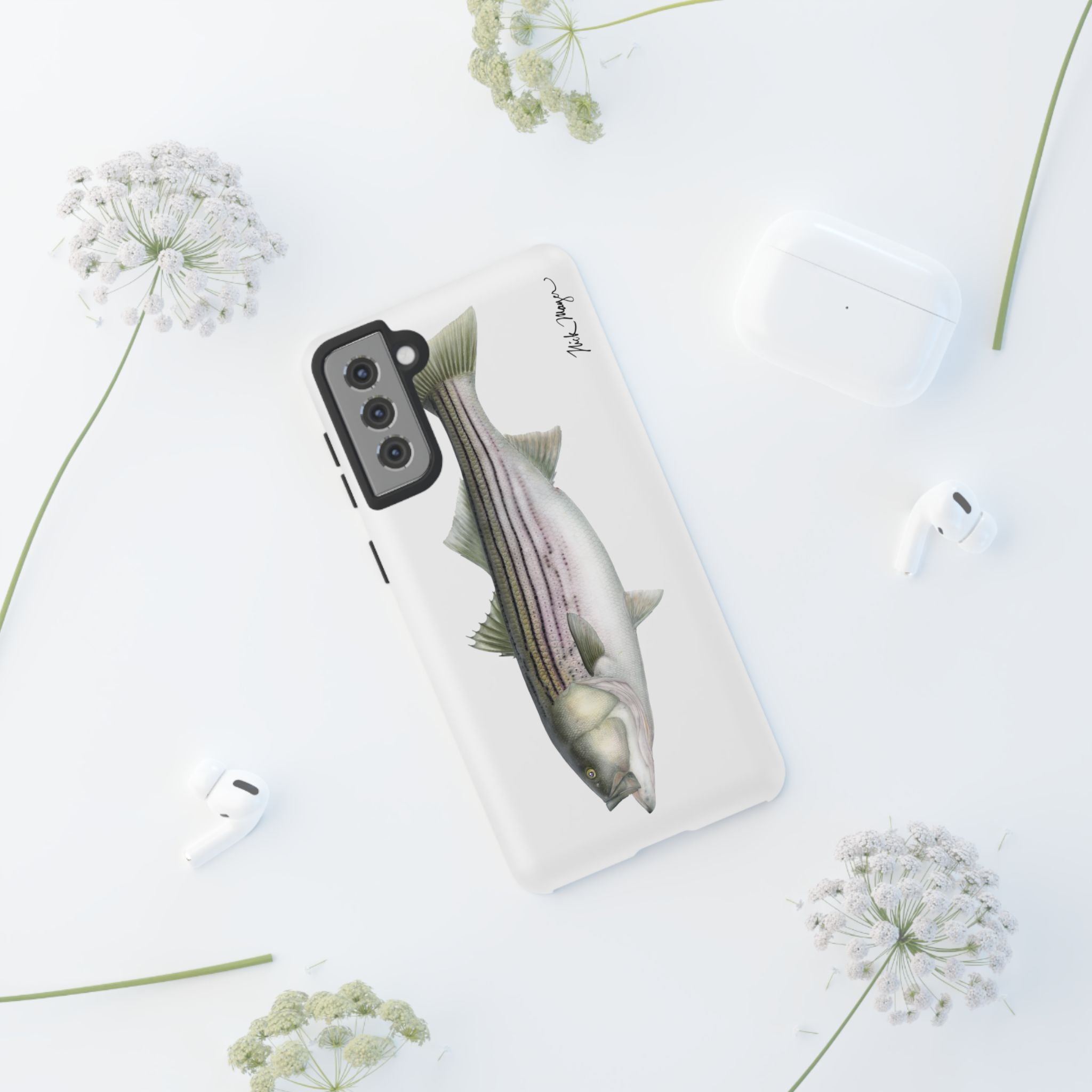 30 lb Striper White Phone Case (Samsung)