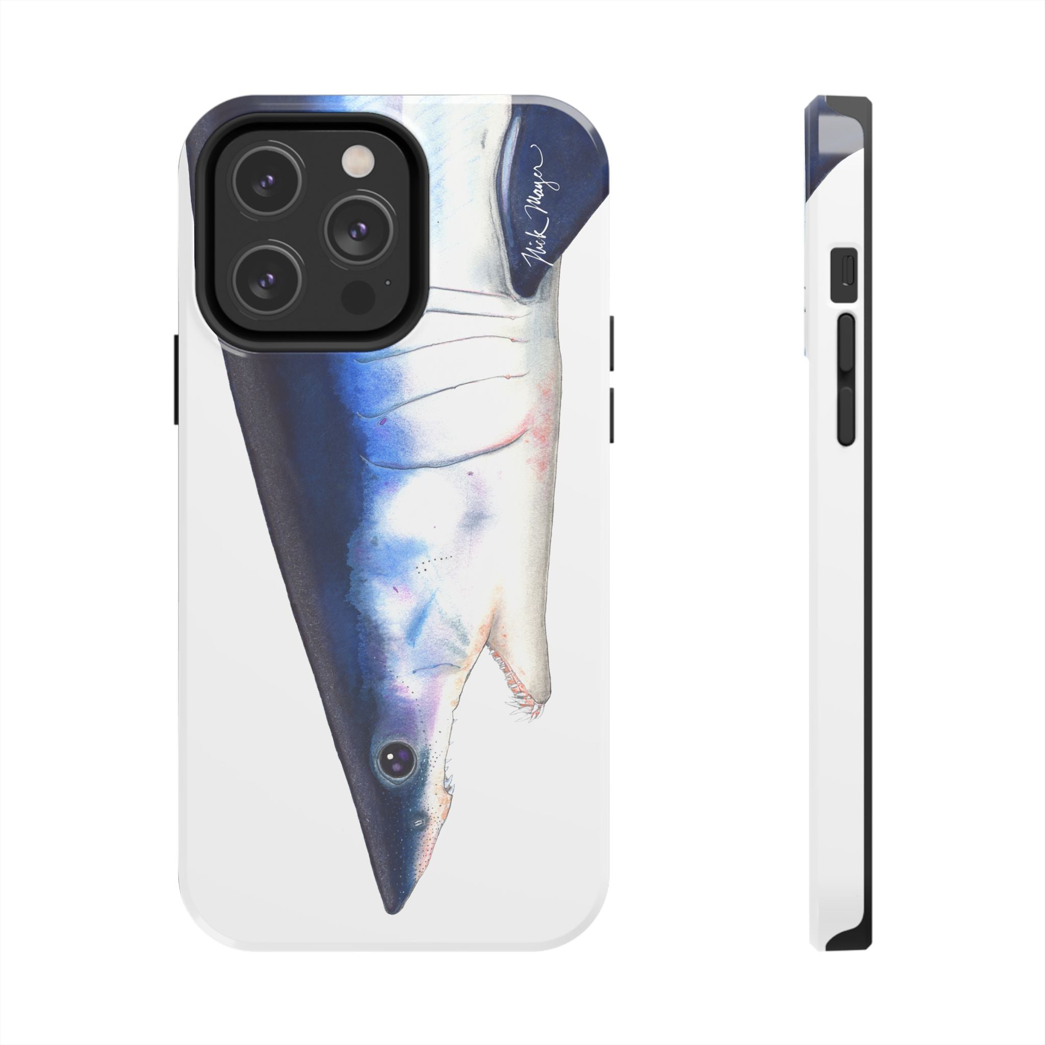 Mako Shark Face White Phone Case (iPhone)